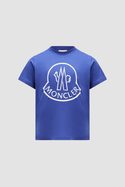 Electric Blue Logo T Shirt Polos T shirts for Children Moncler HK