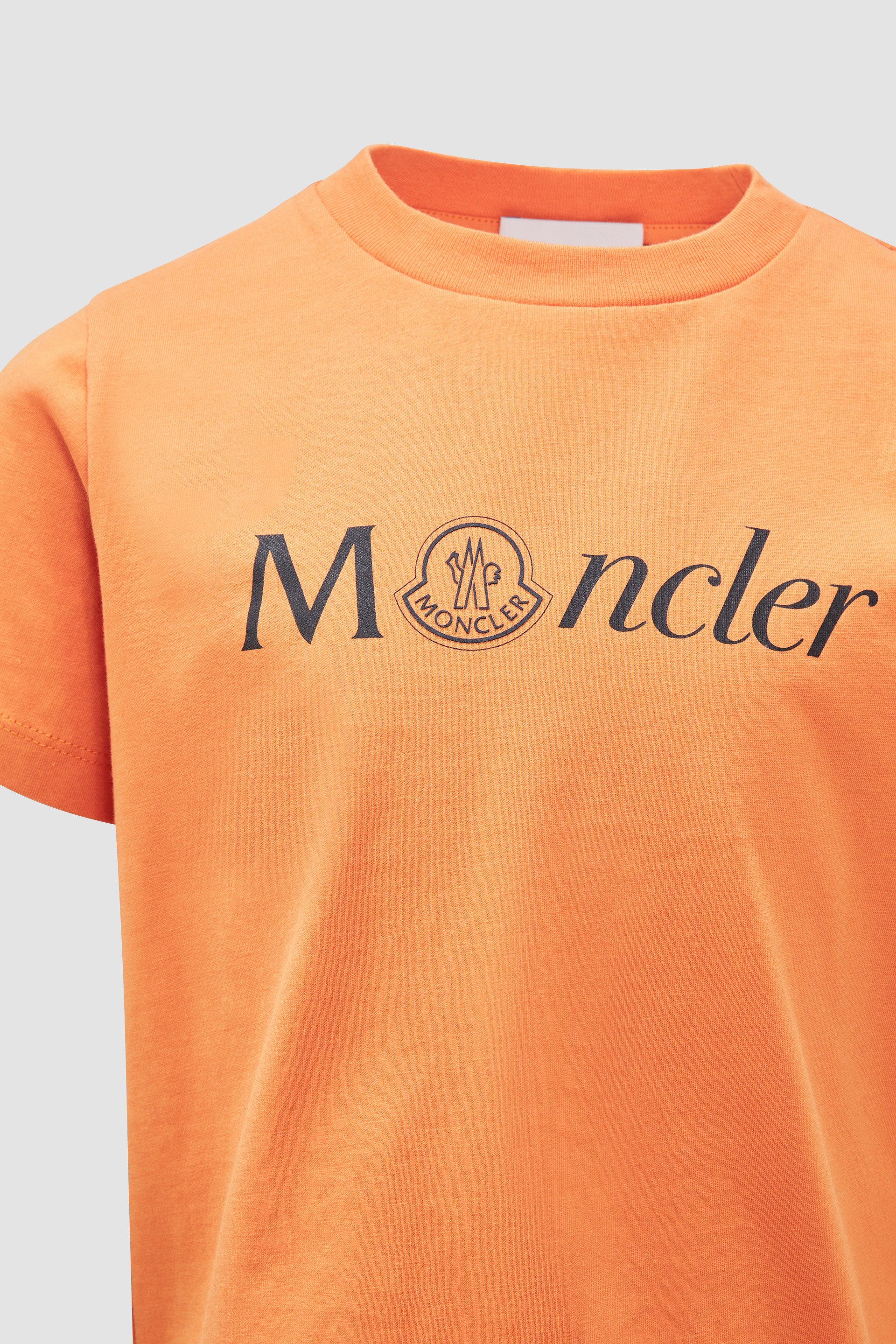 Orange Logo Cotton T-Shirt - Polos & T-shirts for Children