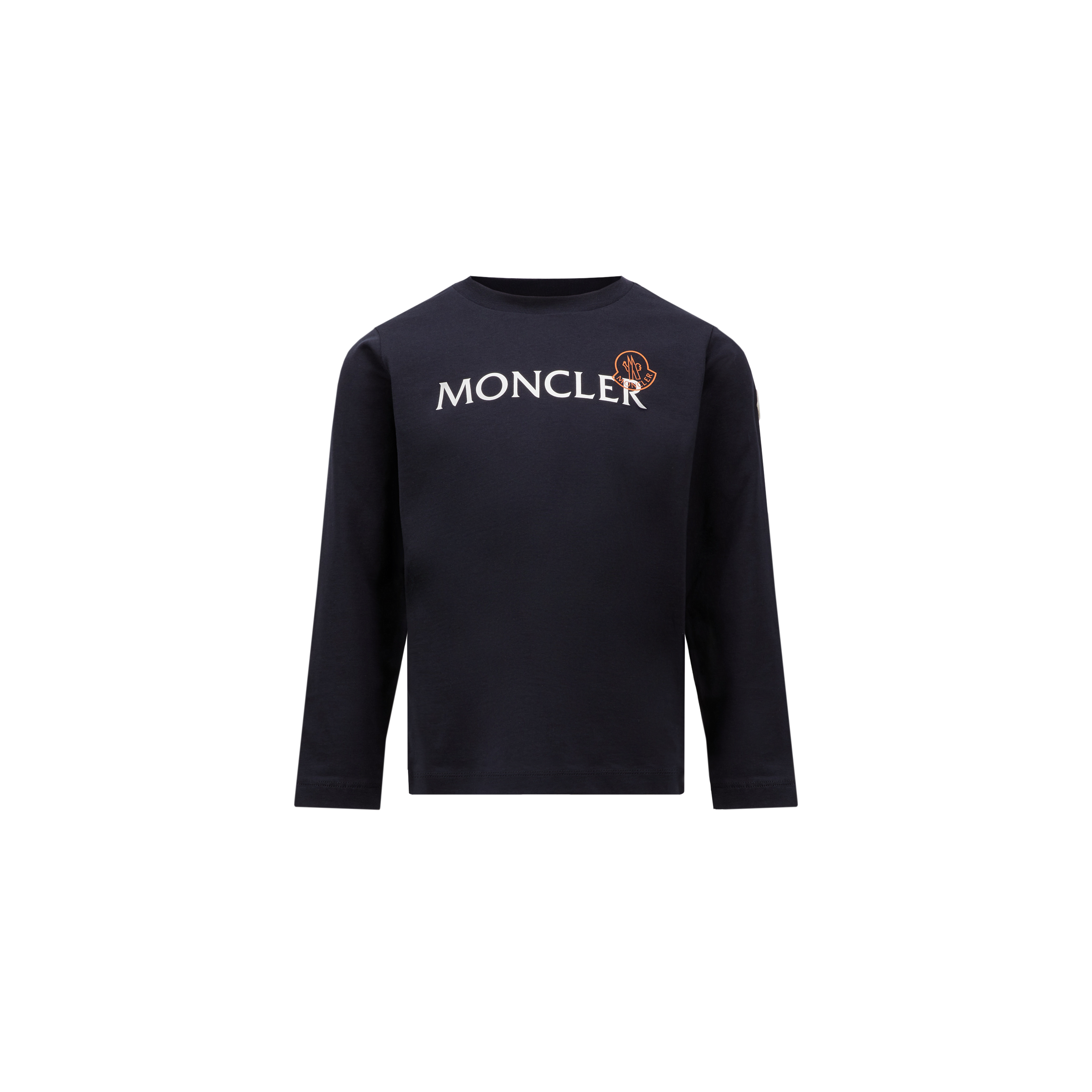 MONCLER ENFANT Logo Long Sleeve T-Shirt, Boy, Blue, Size: 8Y