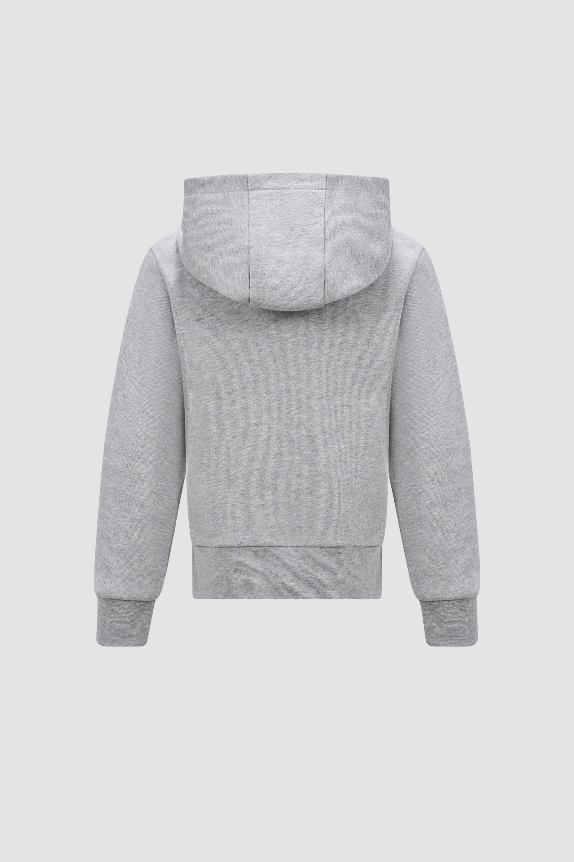Grey Logo Cotton Hoodie - Sweatshirts & Knitwear for