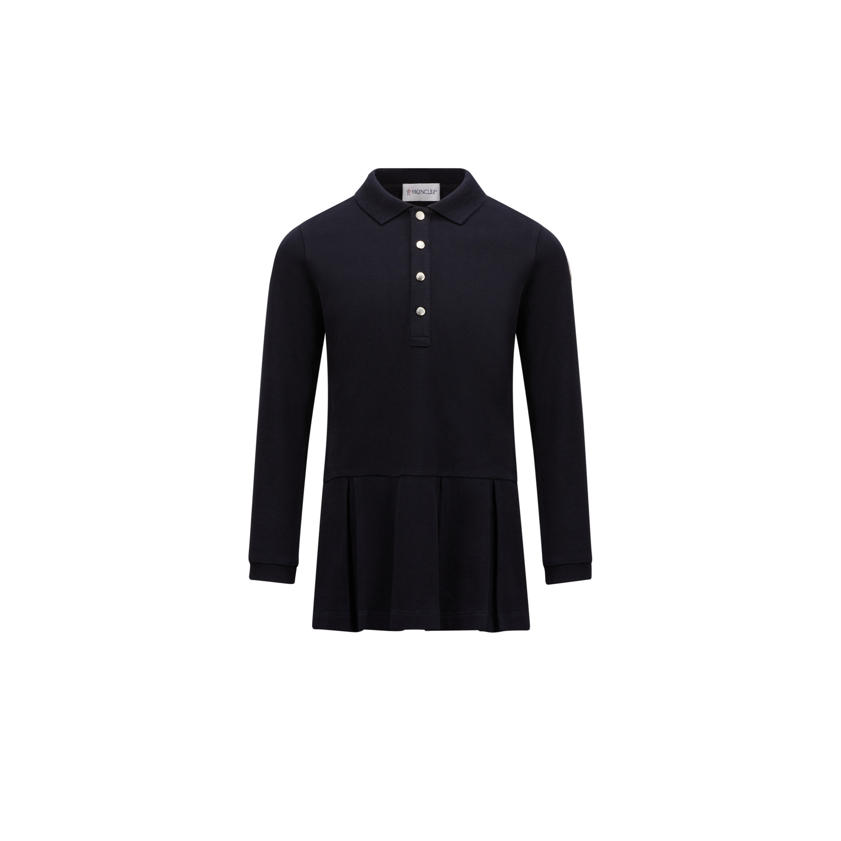 Shop Moncler Robe Polo In Bleu