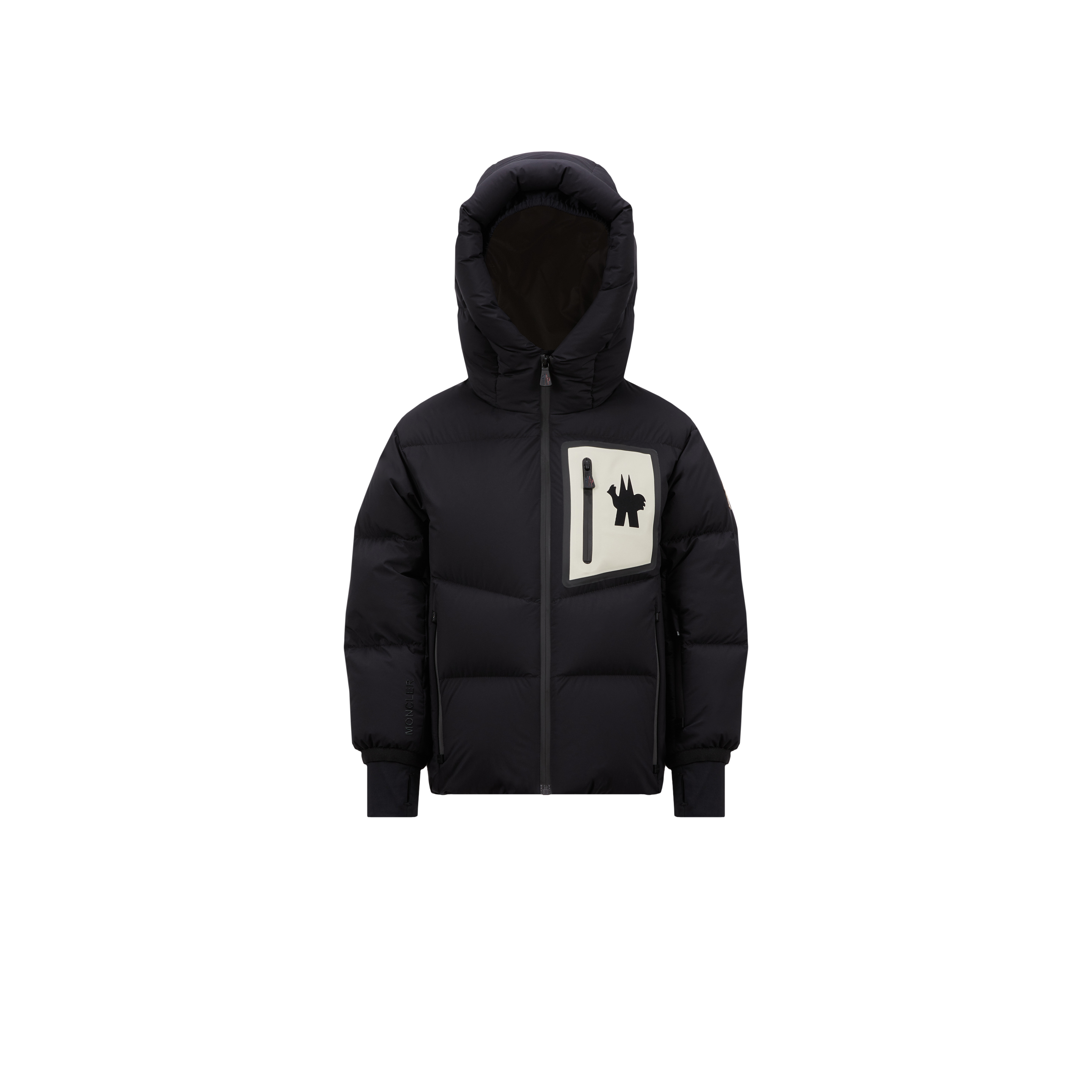 Shop Moncler Doudoune Mandres In Black