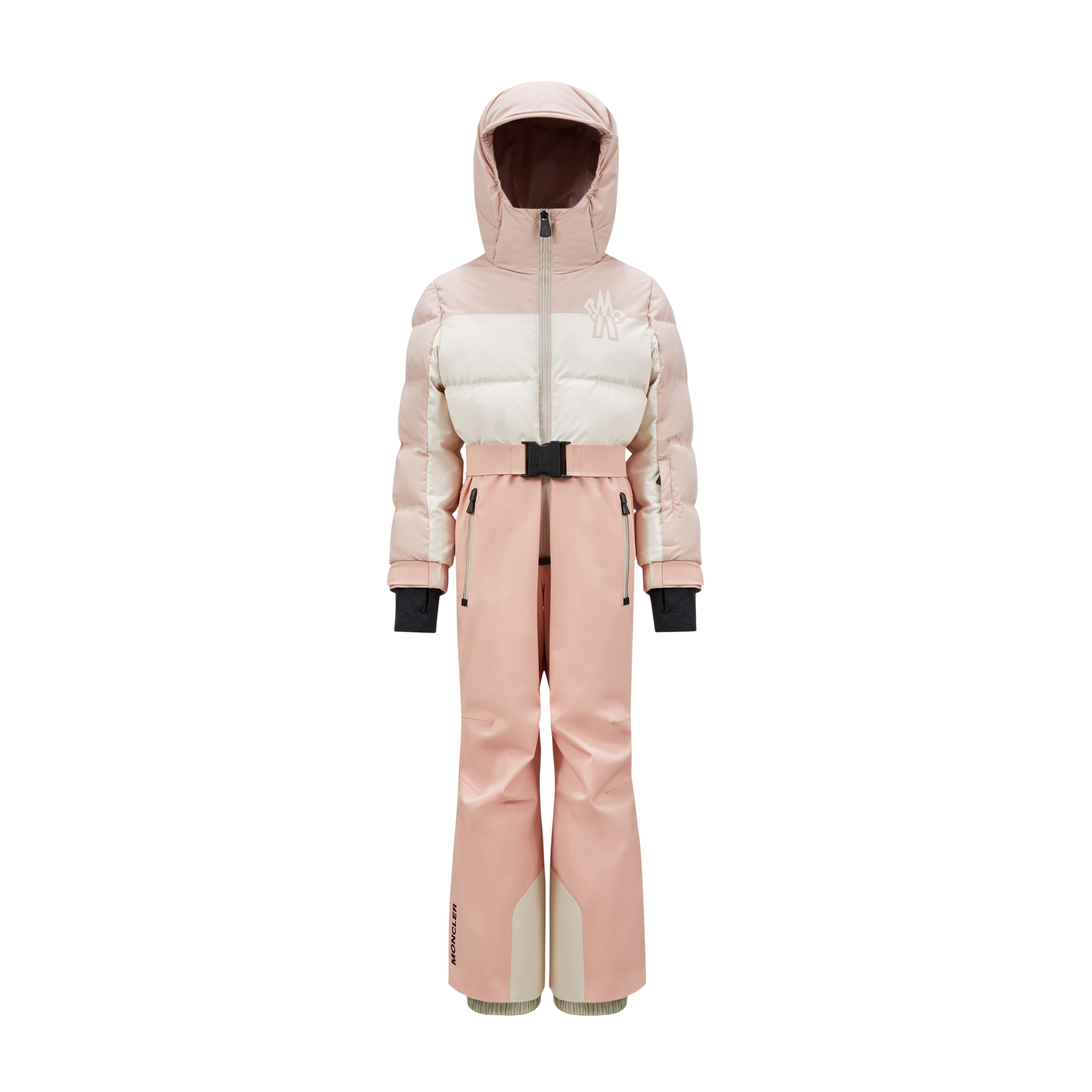 Shop Moncler Combinaison De Ski In Pink