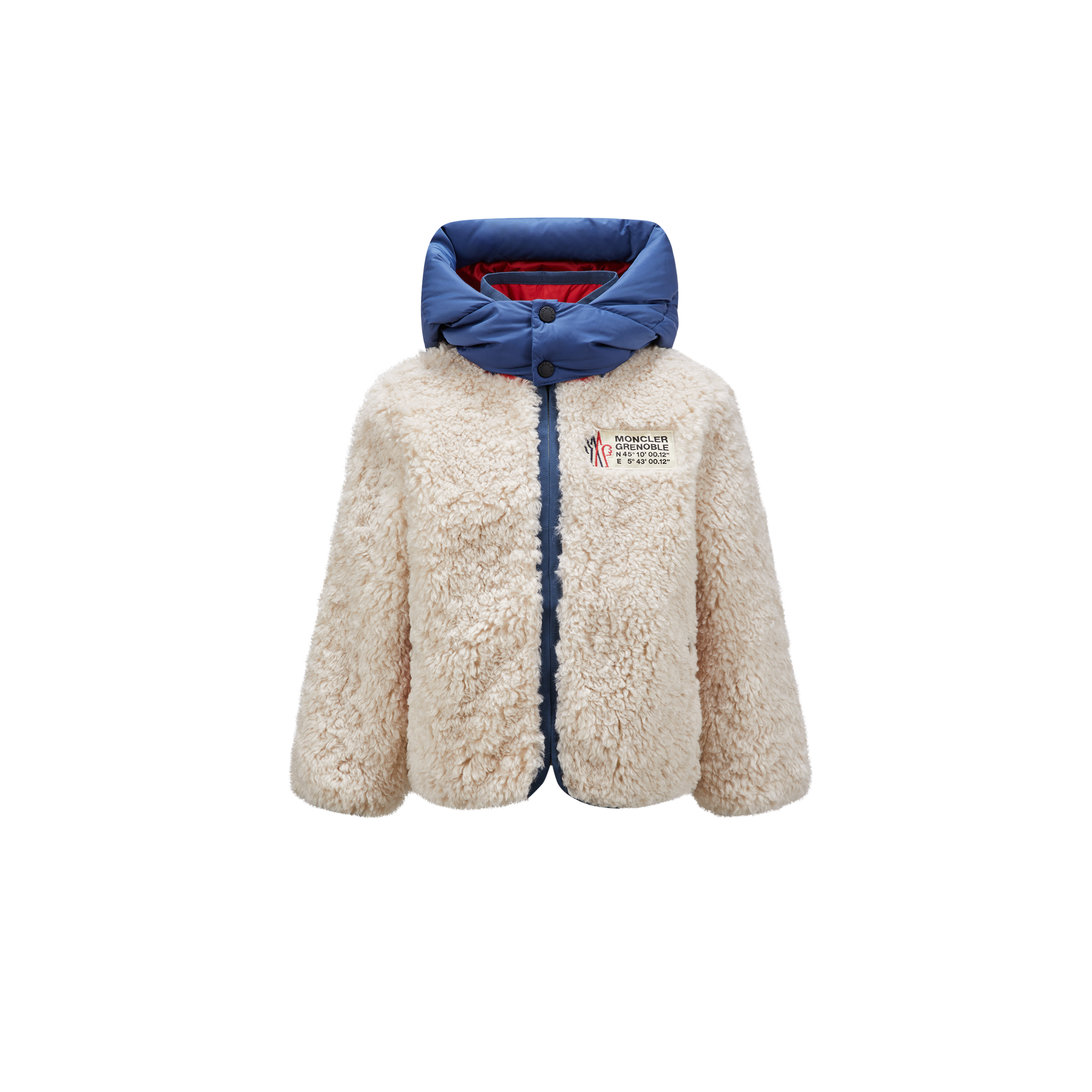 GRENOBLE ENFANT Reversible Teddy Zip-Up Hoodie, Boy, Multicolour, Size: 6Y