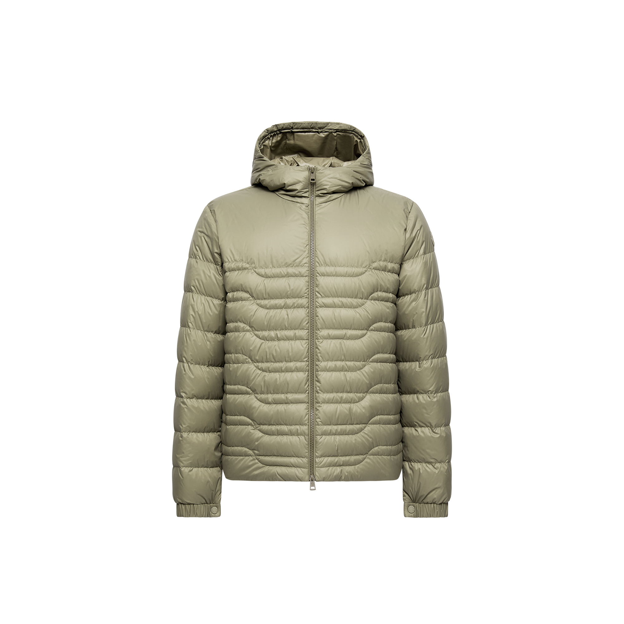 Moncler Doudoune Courte Aleso À Capuche In Green