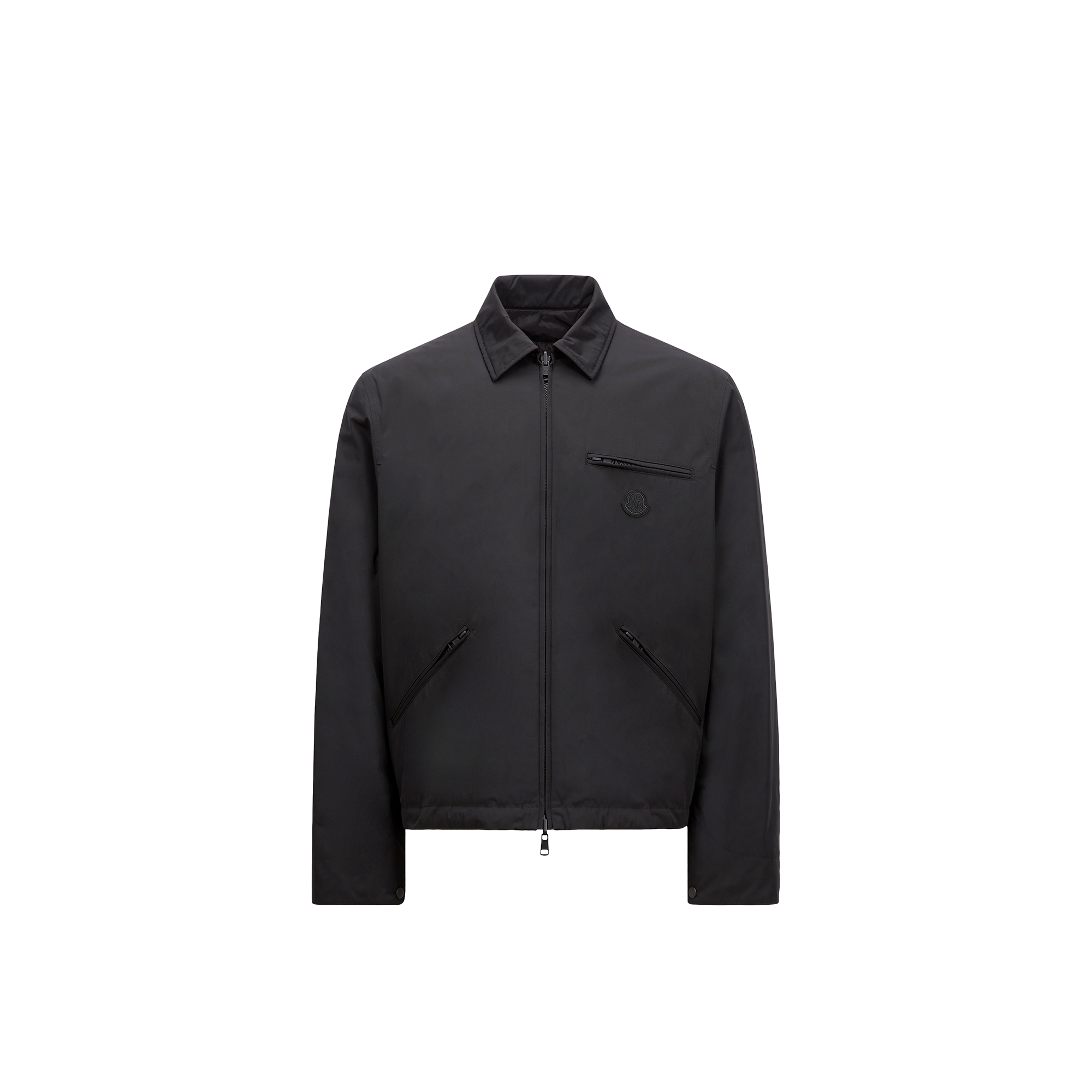 Moncler Doudoune-chemise Réversible Cidone In Noir