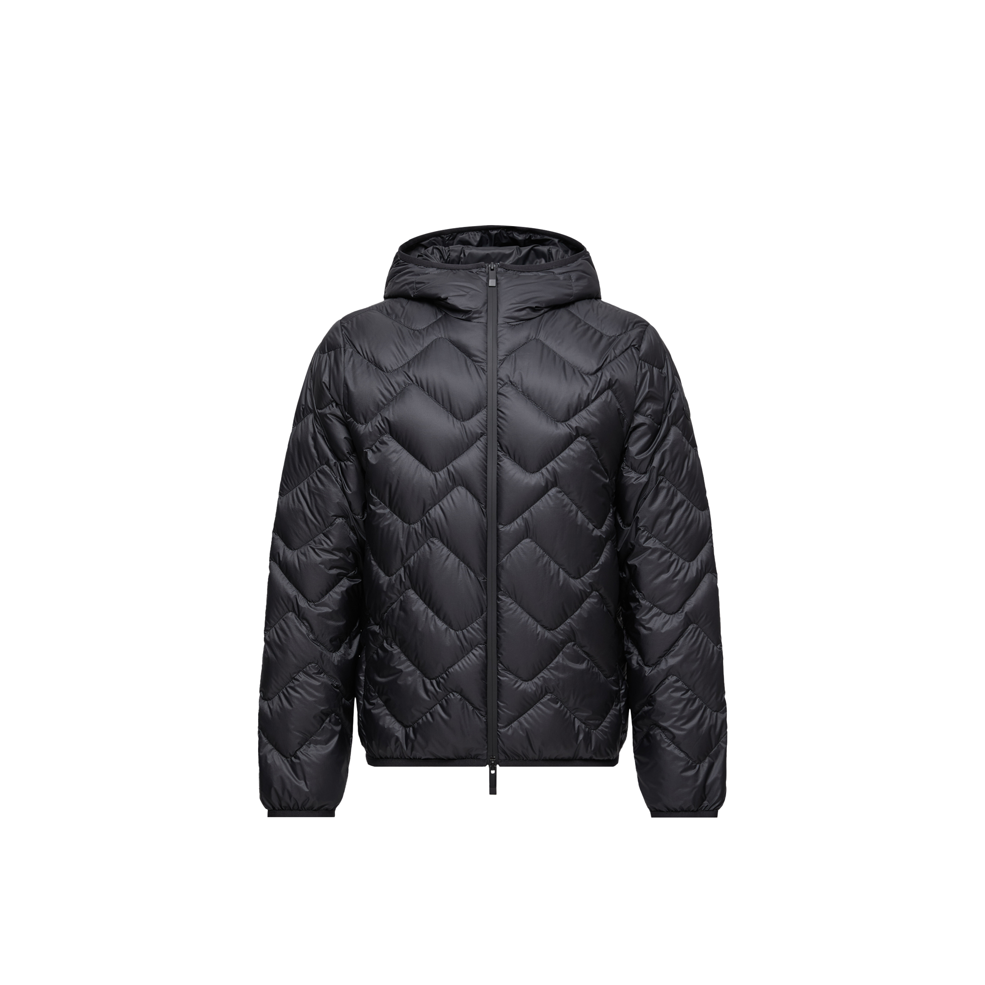 Moncler Doudoune Courte Bimont À Capuche À Matelassage Vagues In Black