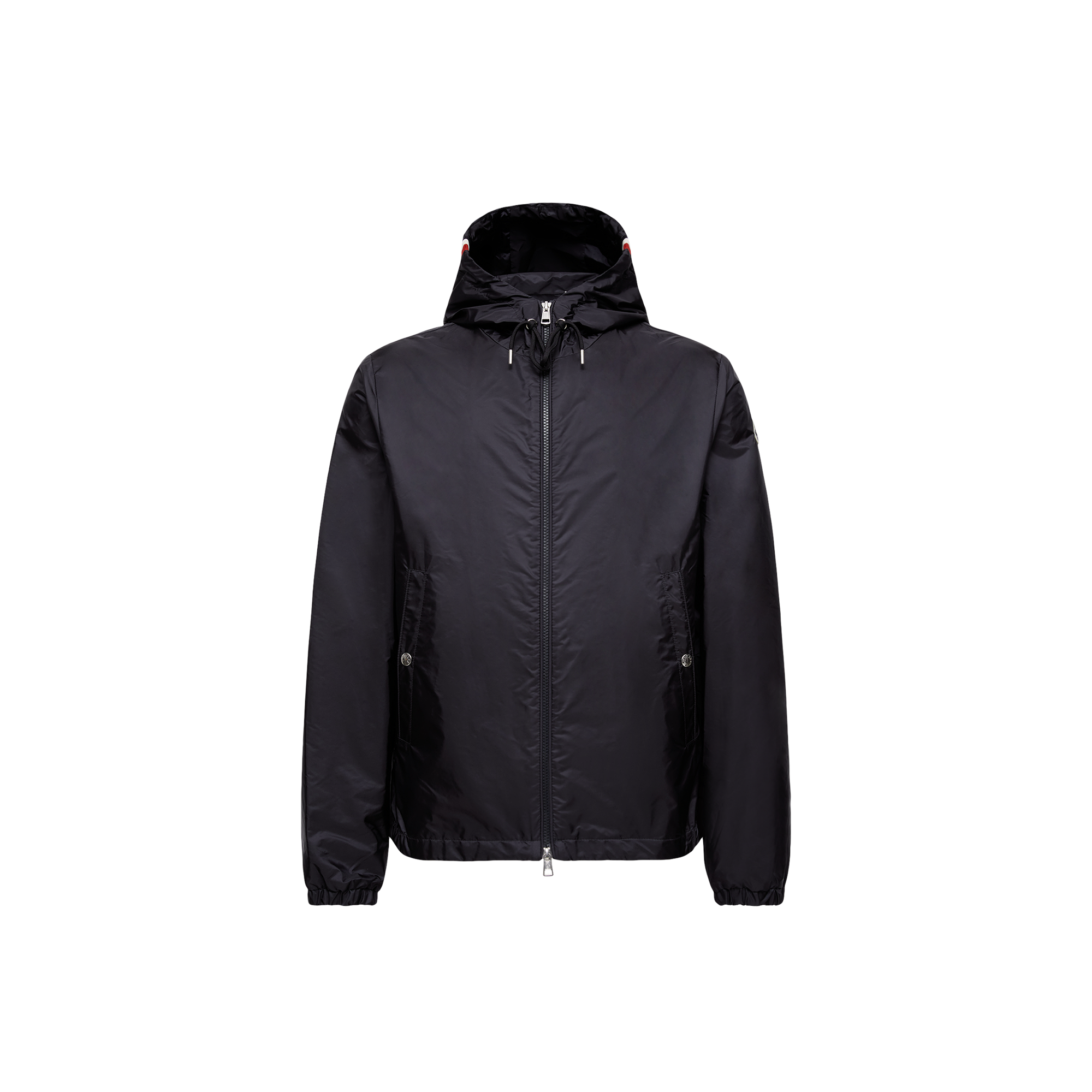Moncler Grimpeurs Nylon Jacket W/ Hood In Blue