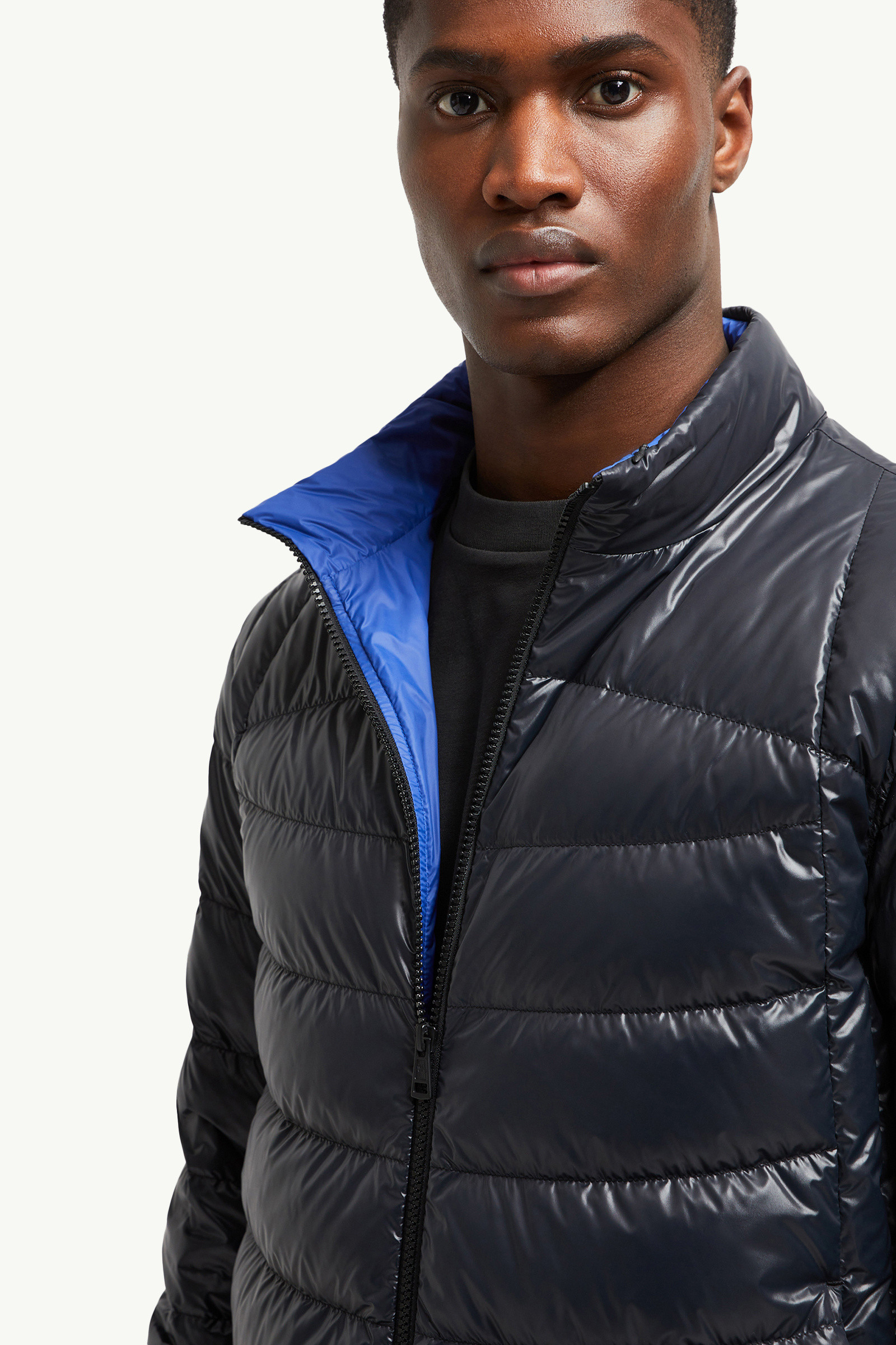 Gray Galeso Hooded Curvy-Quilted Short Down Jacket - Short