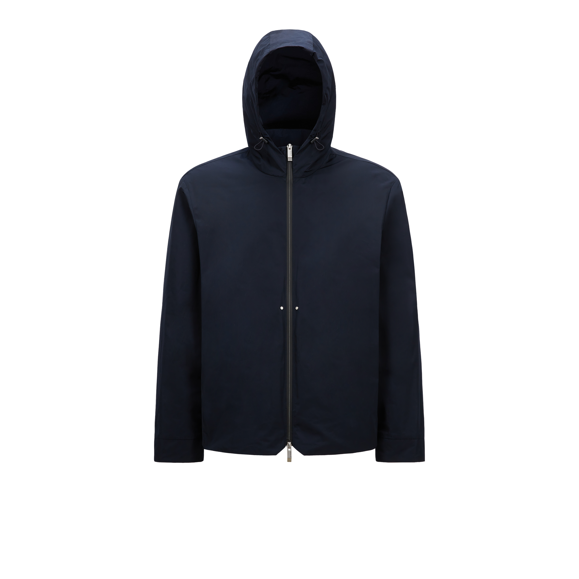 MONCLER LACHA HOODED WINDBREAKER, MEN, BLUE, SIZE: 4