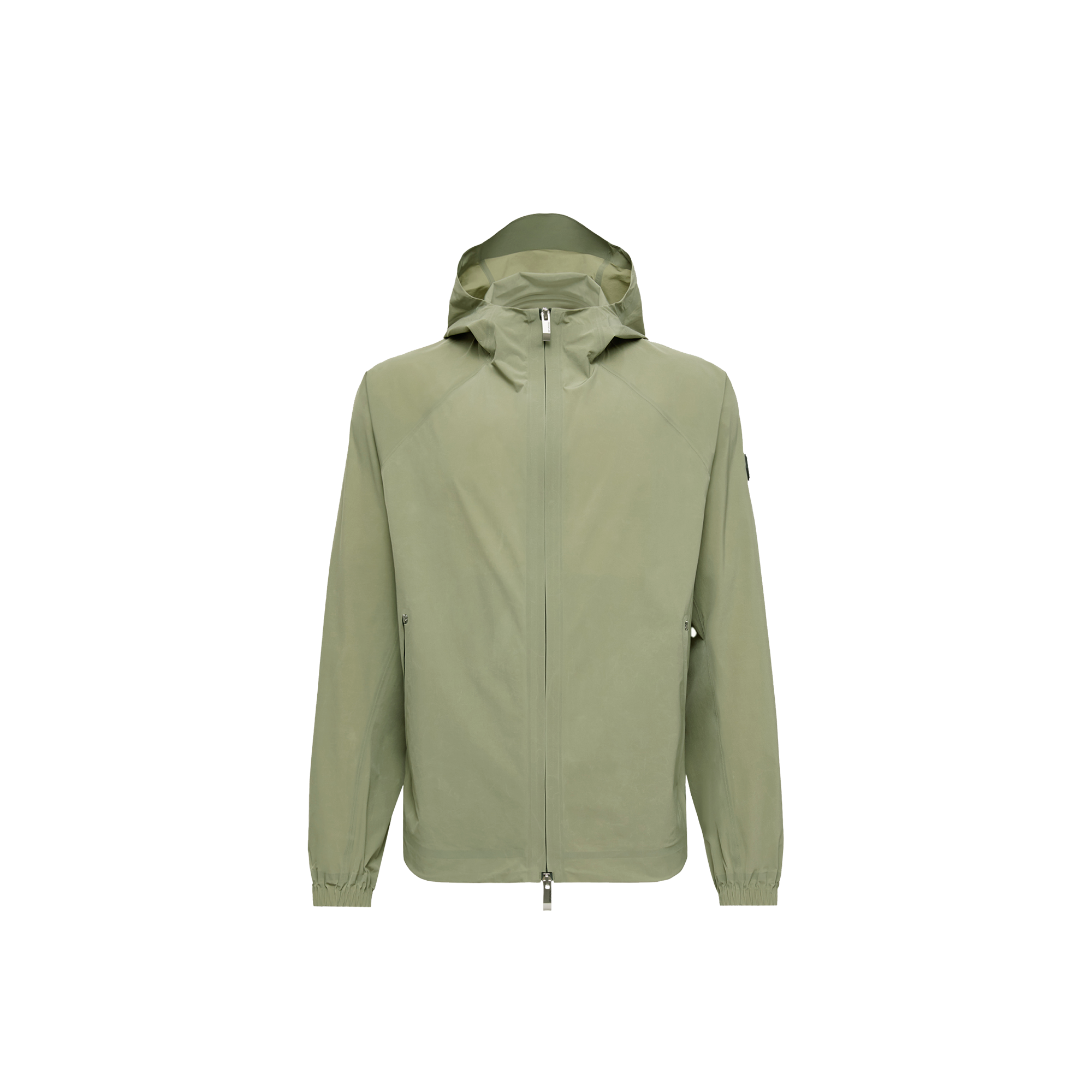 Moncler Relaxed Fit Jacket Elastic Cuffs In Green