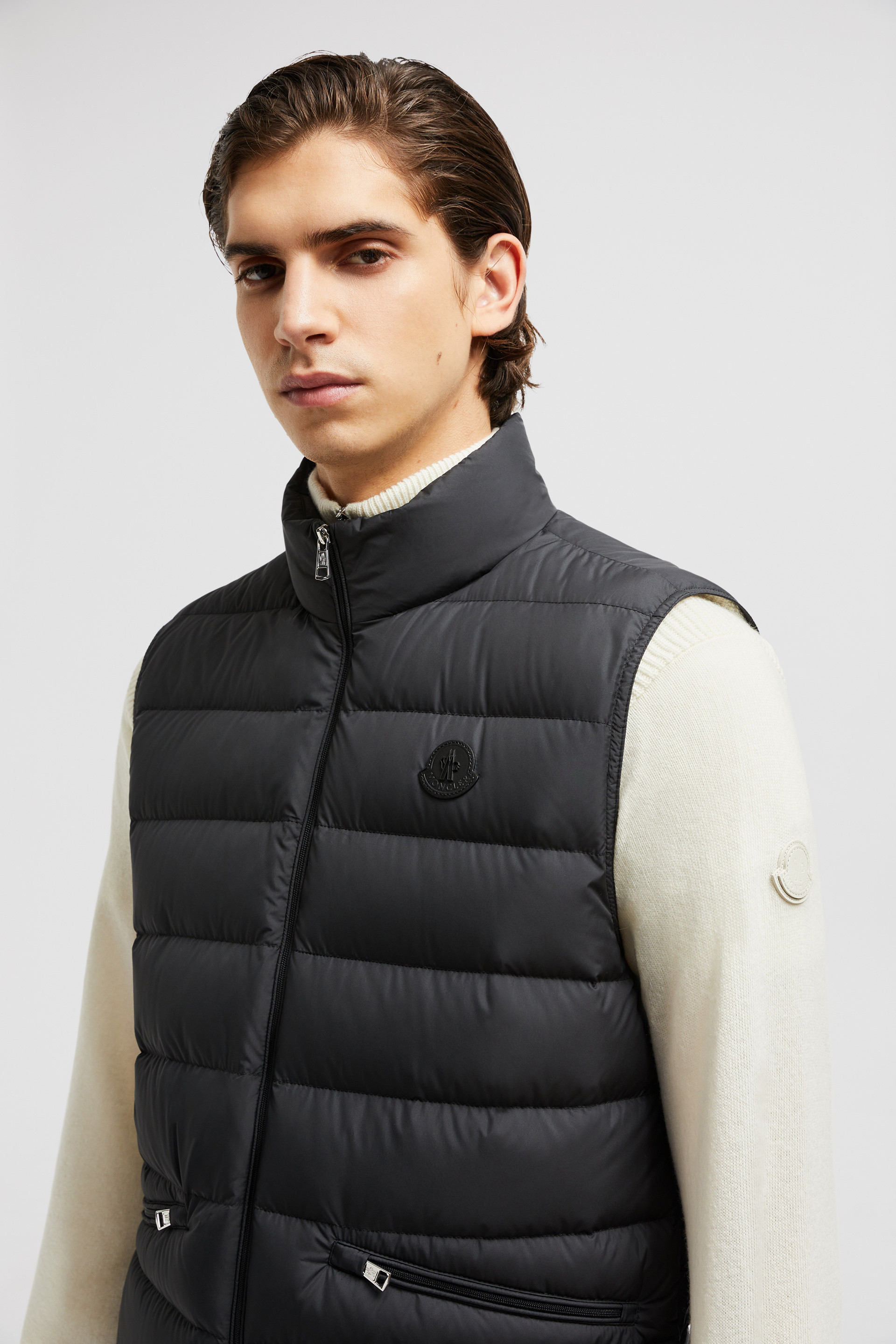 Black Lechtal Down Vest Vests for Men Moncler US