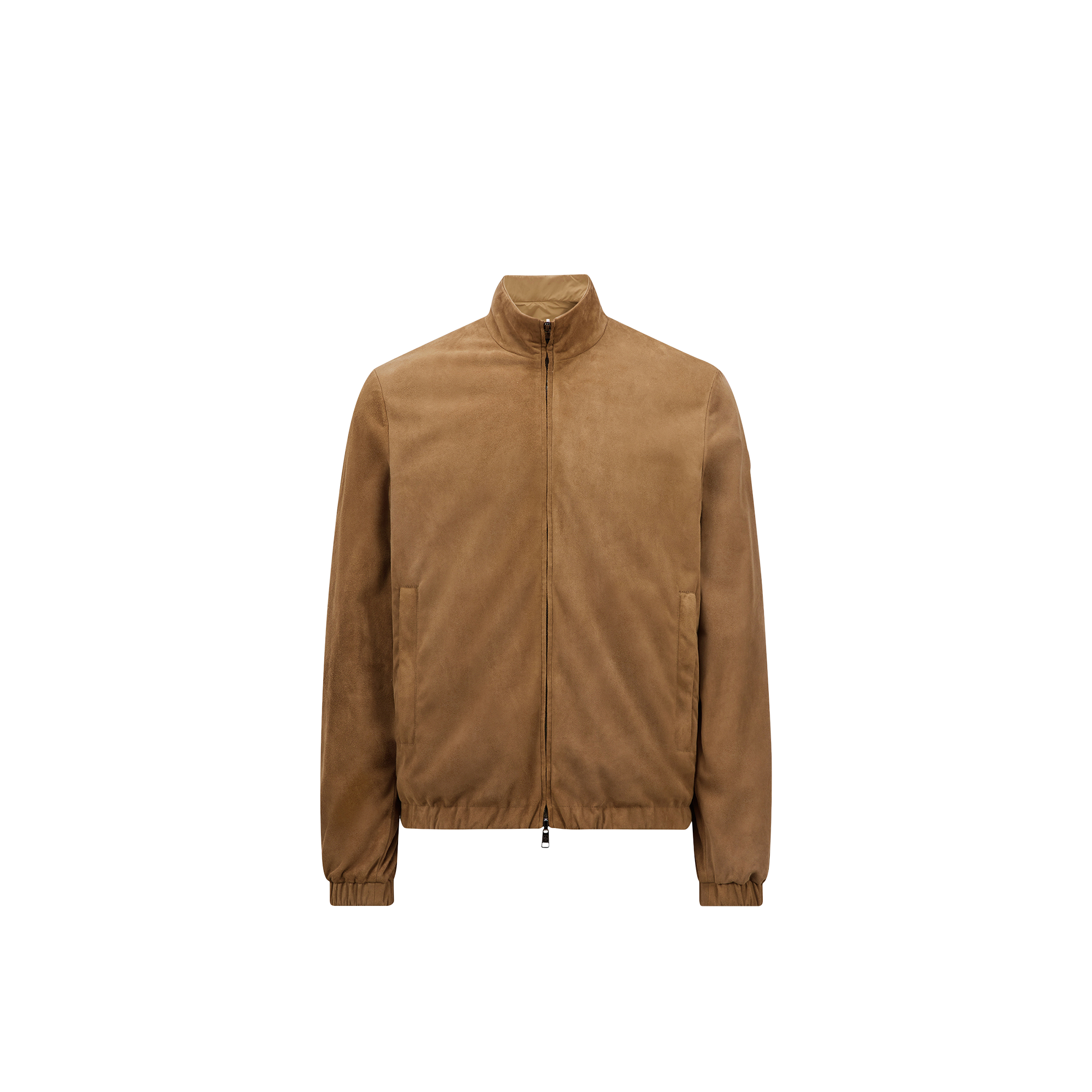 Moncler Turbat Reversible Suede Jacket Beige In Beige