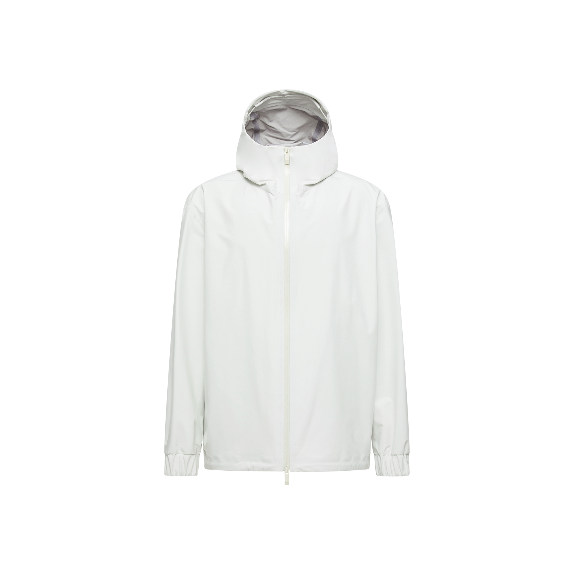 Moncler Veste Imperméable Bise À Capuche In Blanc