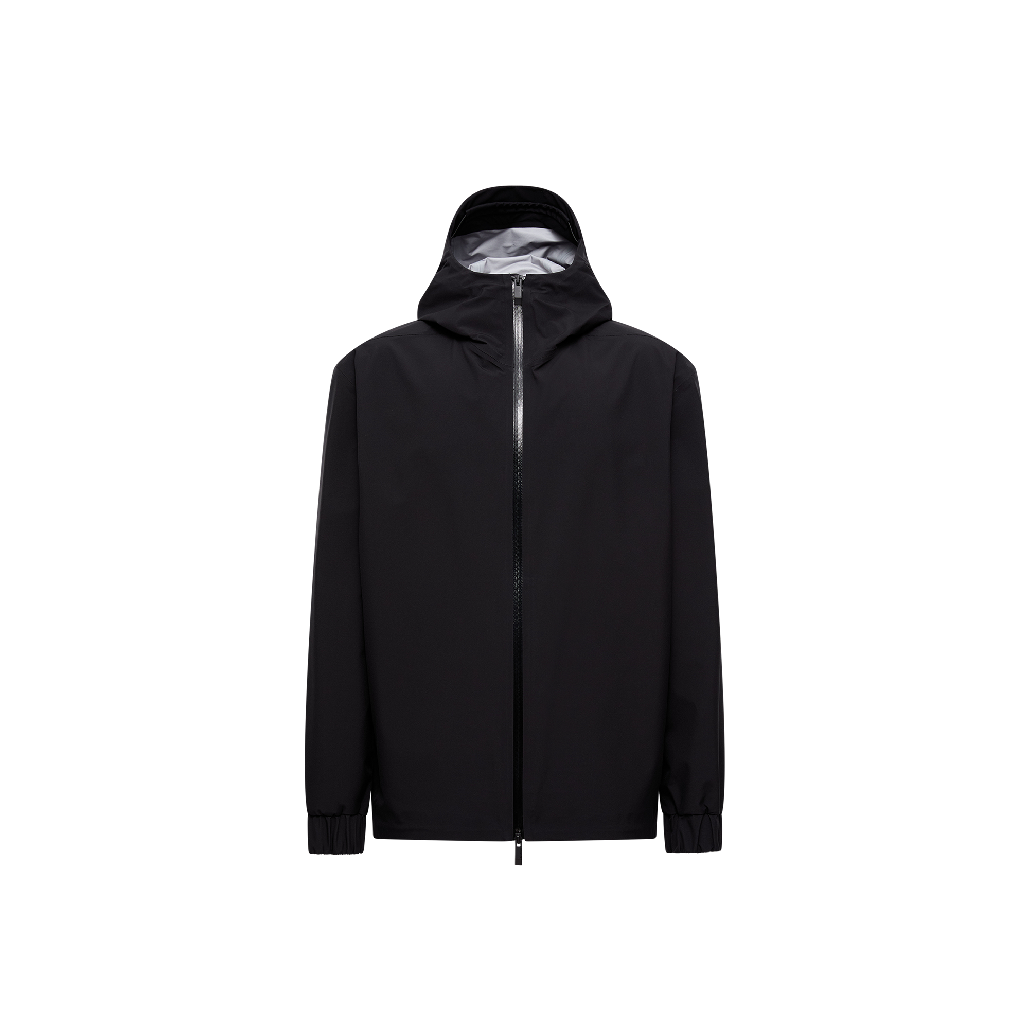 Moncler Hooded Casual Jacket In Black