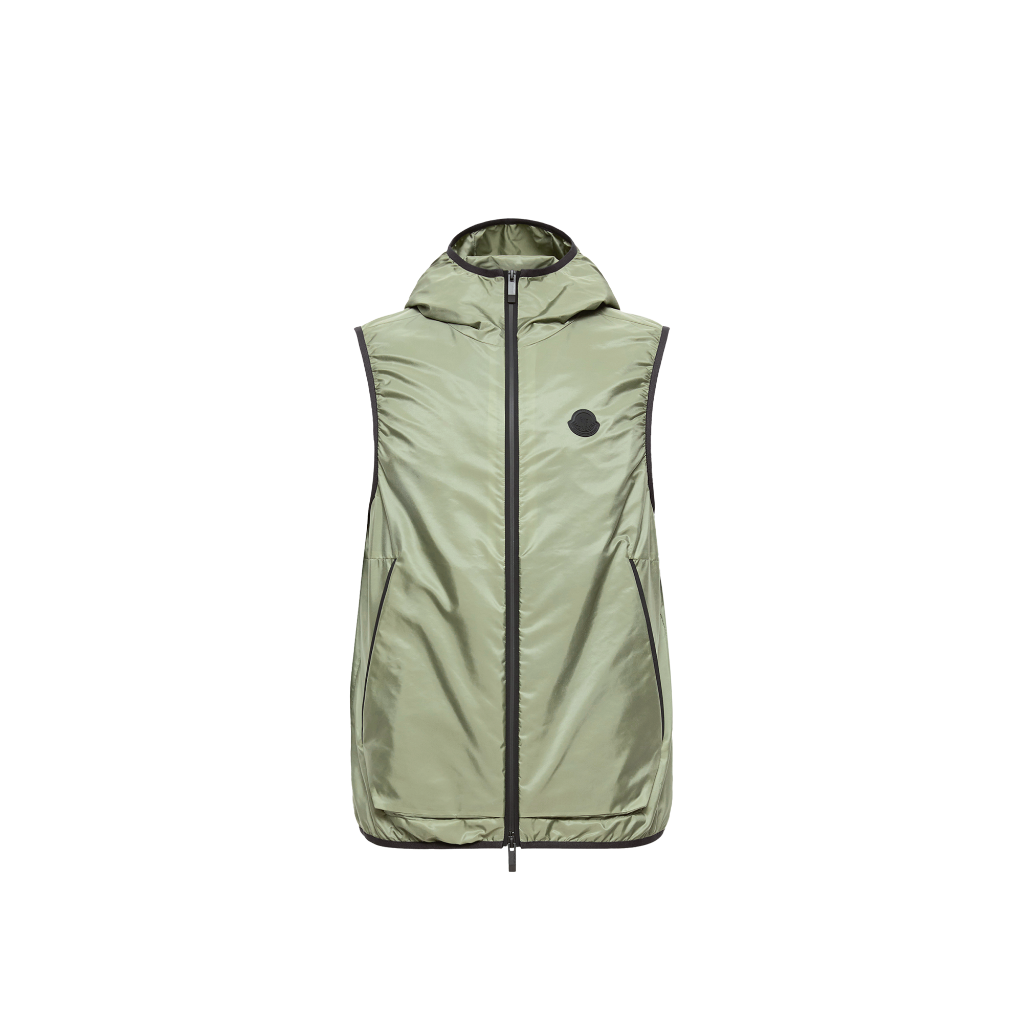 Moncler Gilet Moretan À Capuche In Green