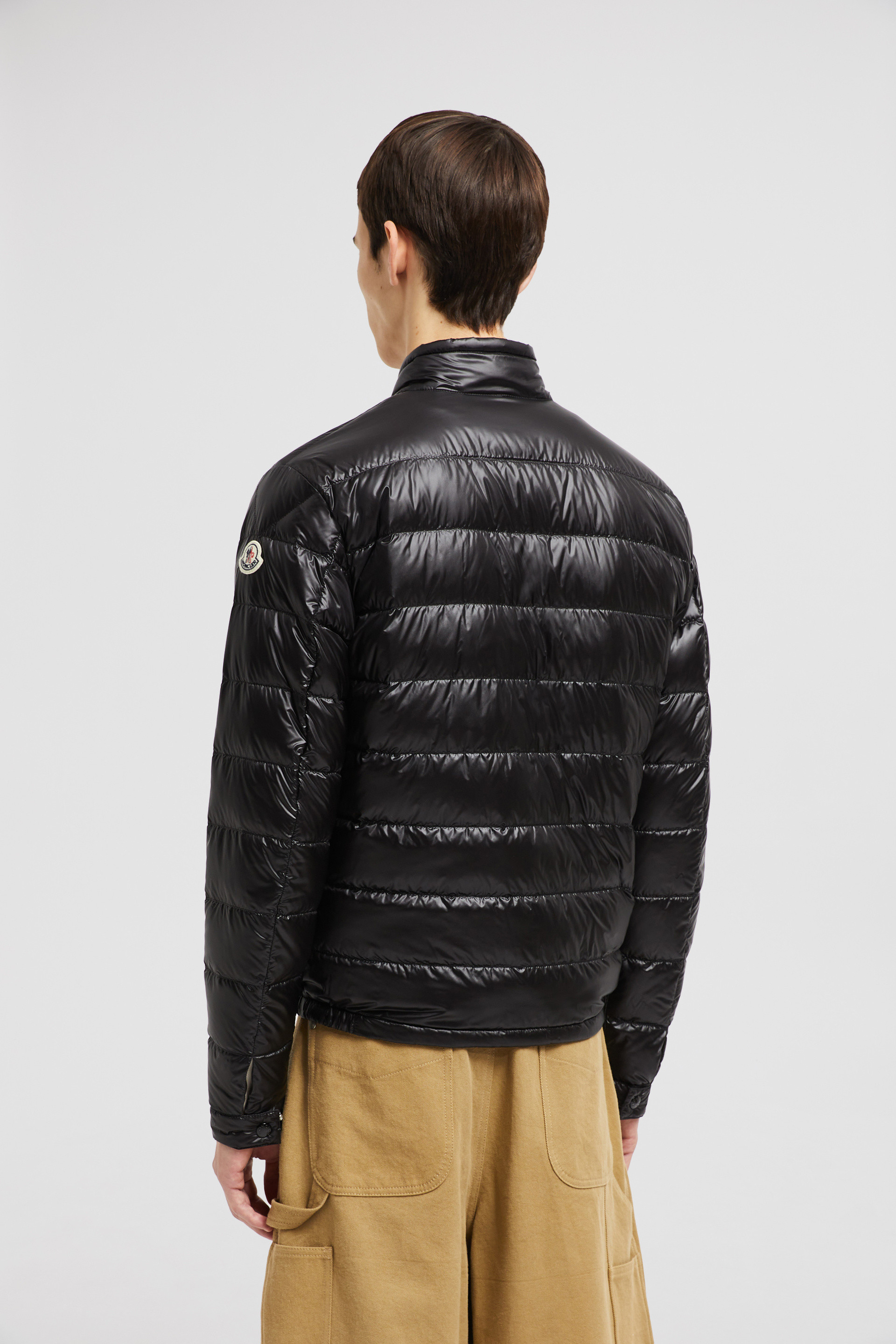 Black Acorus Short Down Jacket Short Down Jackets for Men Moncler US