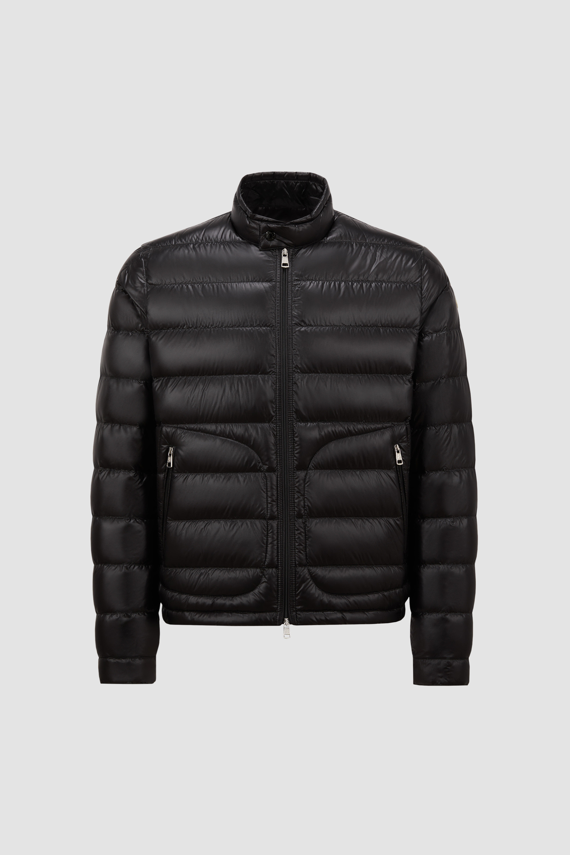 Black Acorus Short Down Jacket - Short Down Jackets for Men | Moncler US