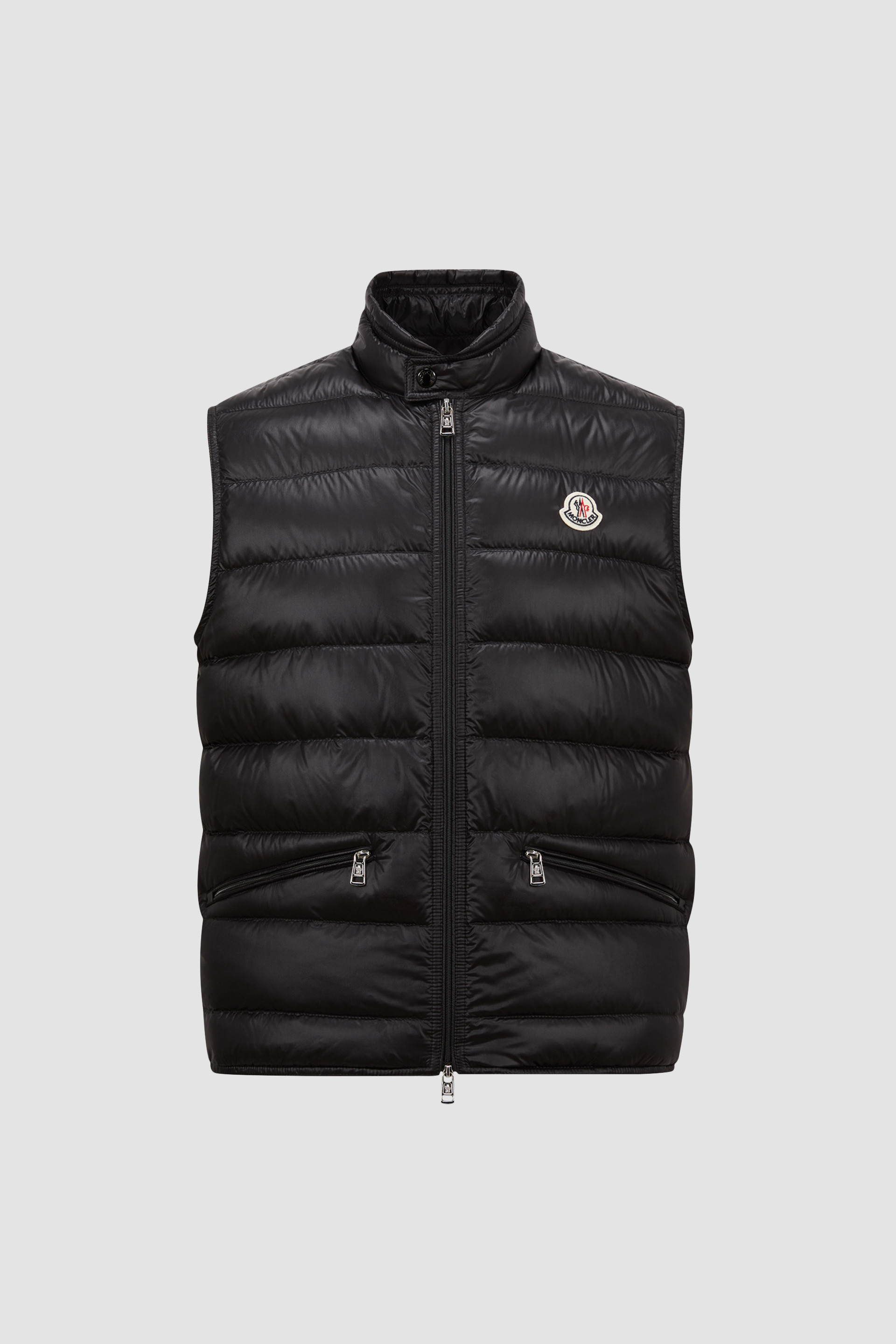 Black Gui Packable Down Vest - Vests for Men | Moncler US