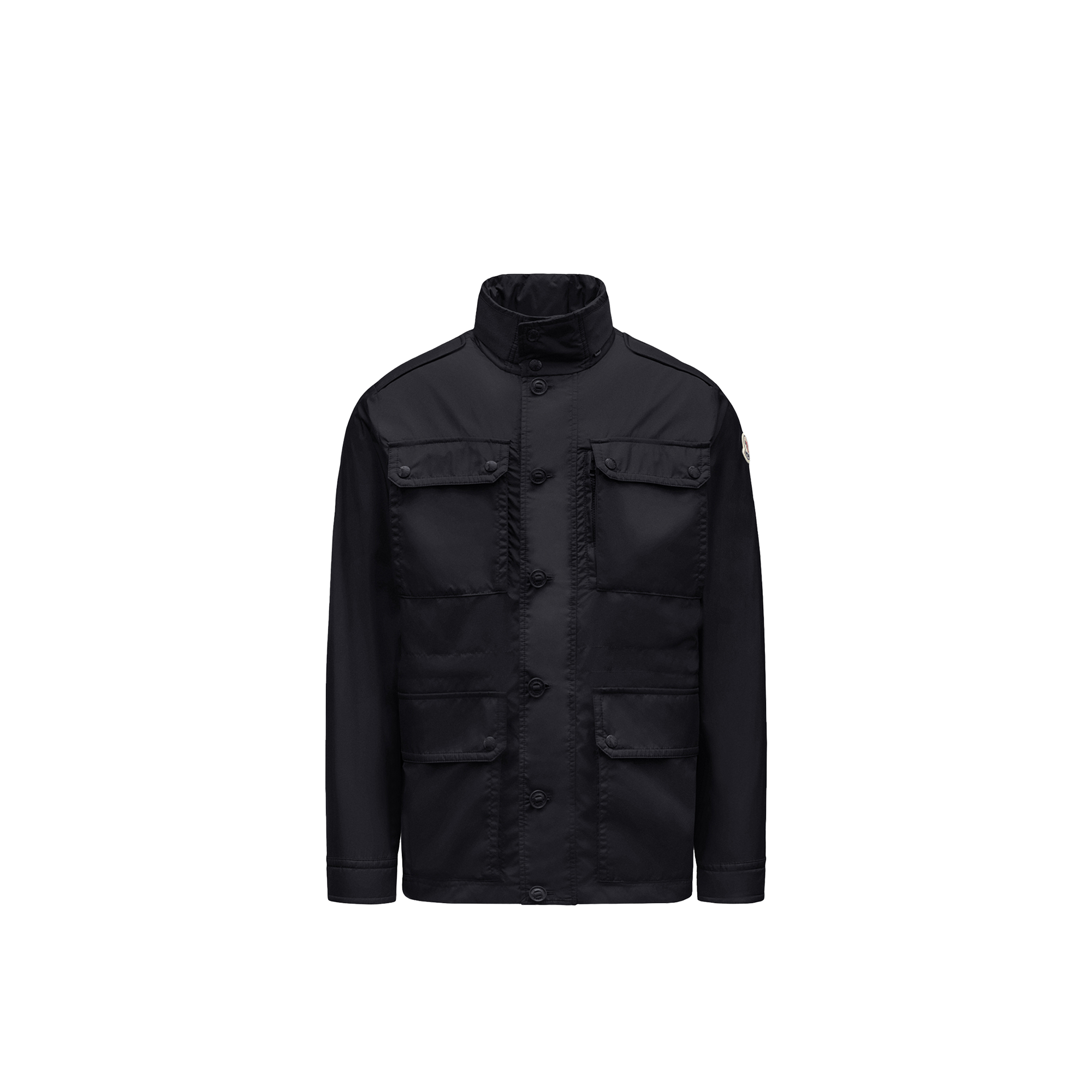 Moncler Lez Water Repellent Nylon Jacket In Black