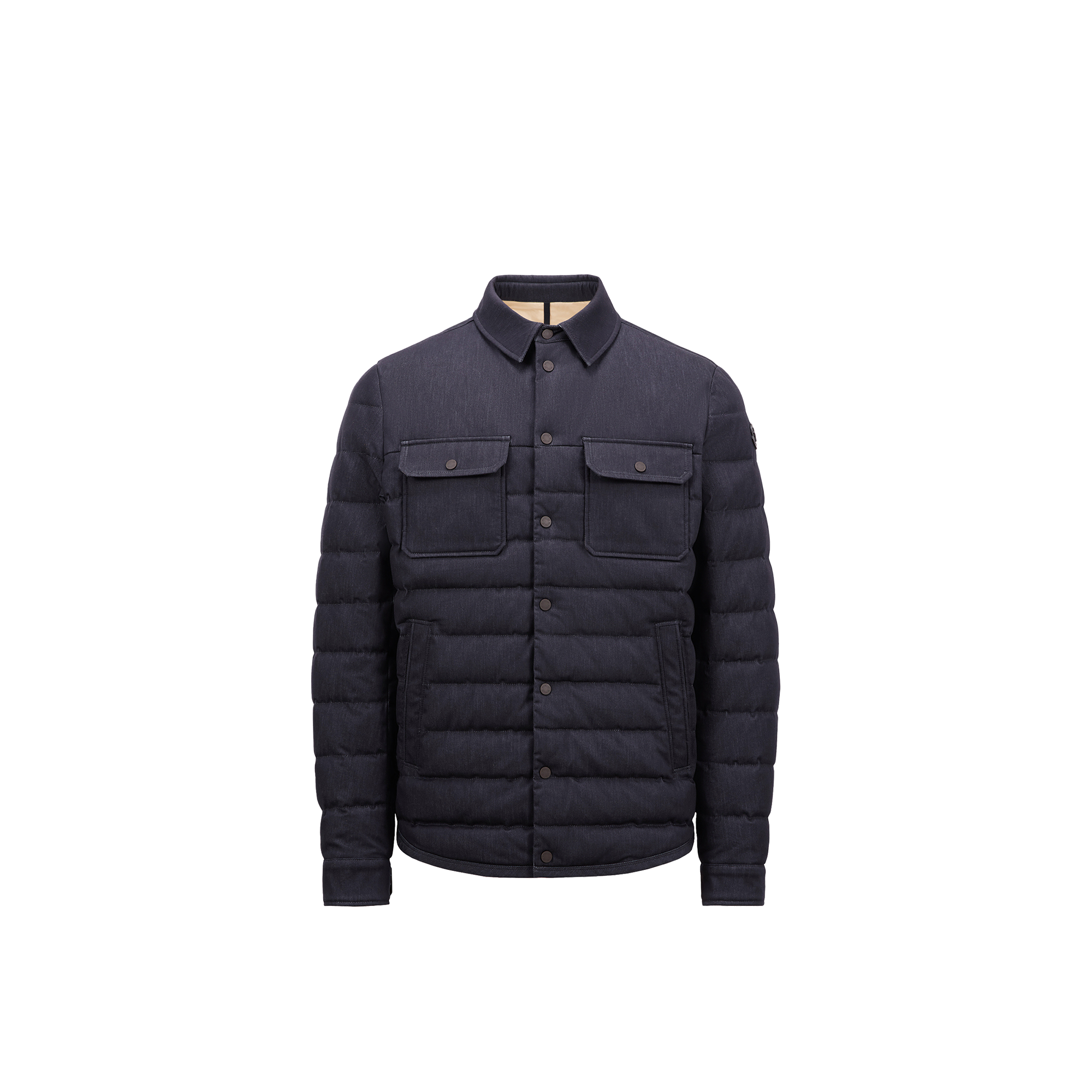 Moncler Surchemise En Chambray Mirmandix In Blue