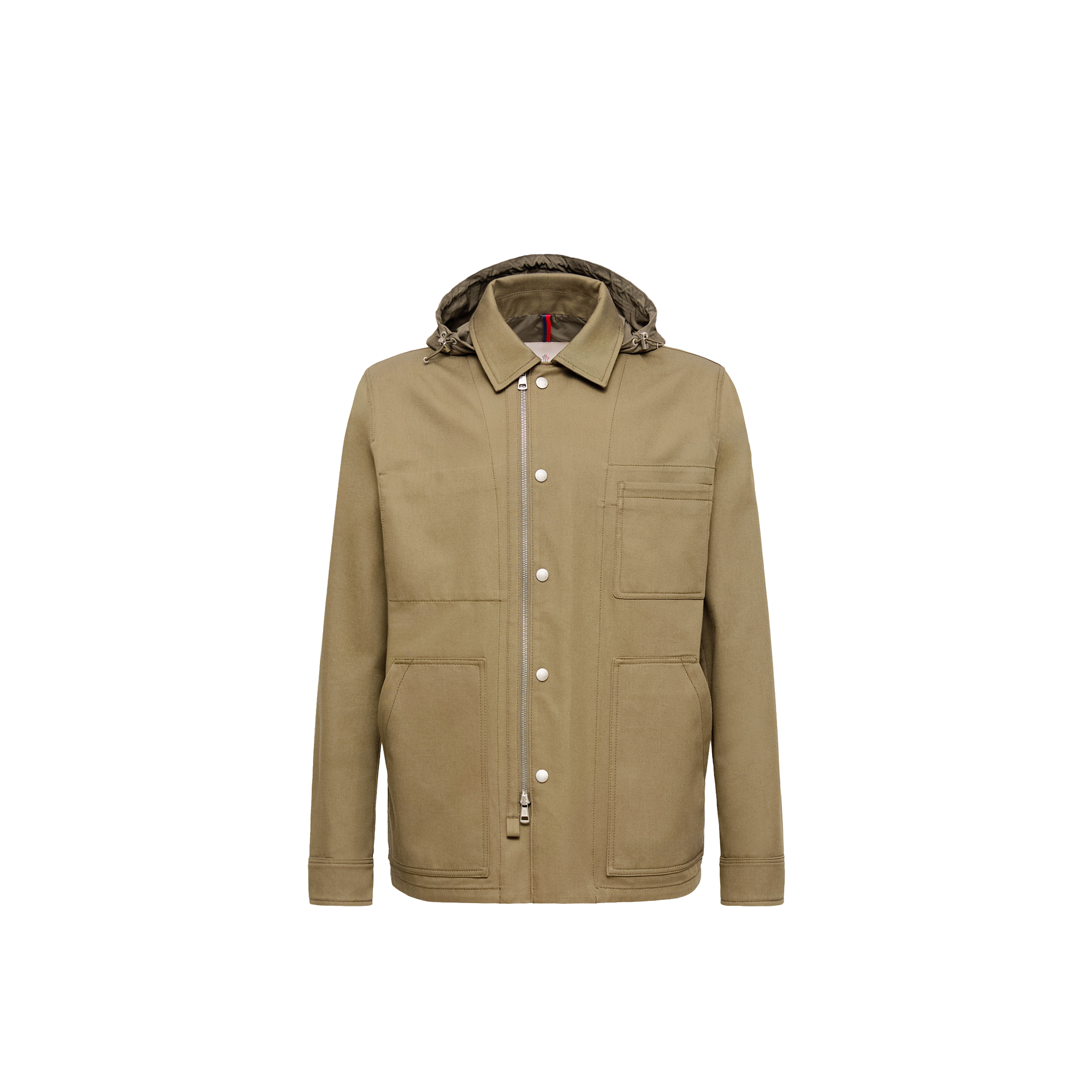 Moncler Guerledan Cotton Gabardine Jacket In Green