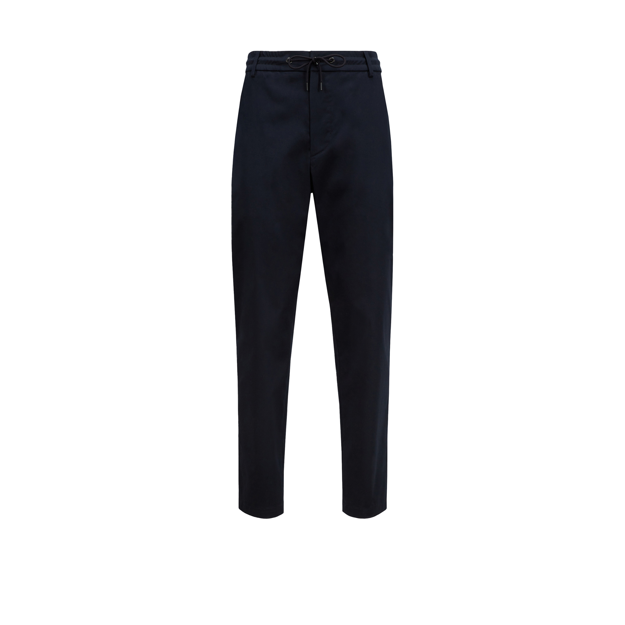 Moncler Chino En Gabardine De Coton In Blue