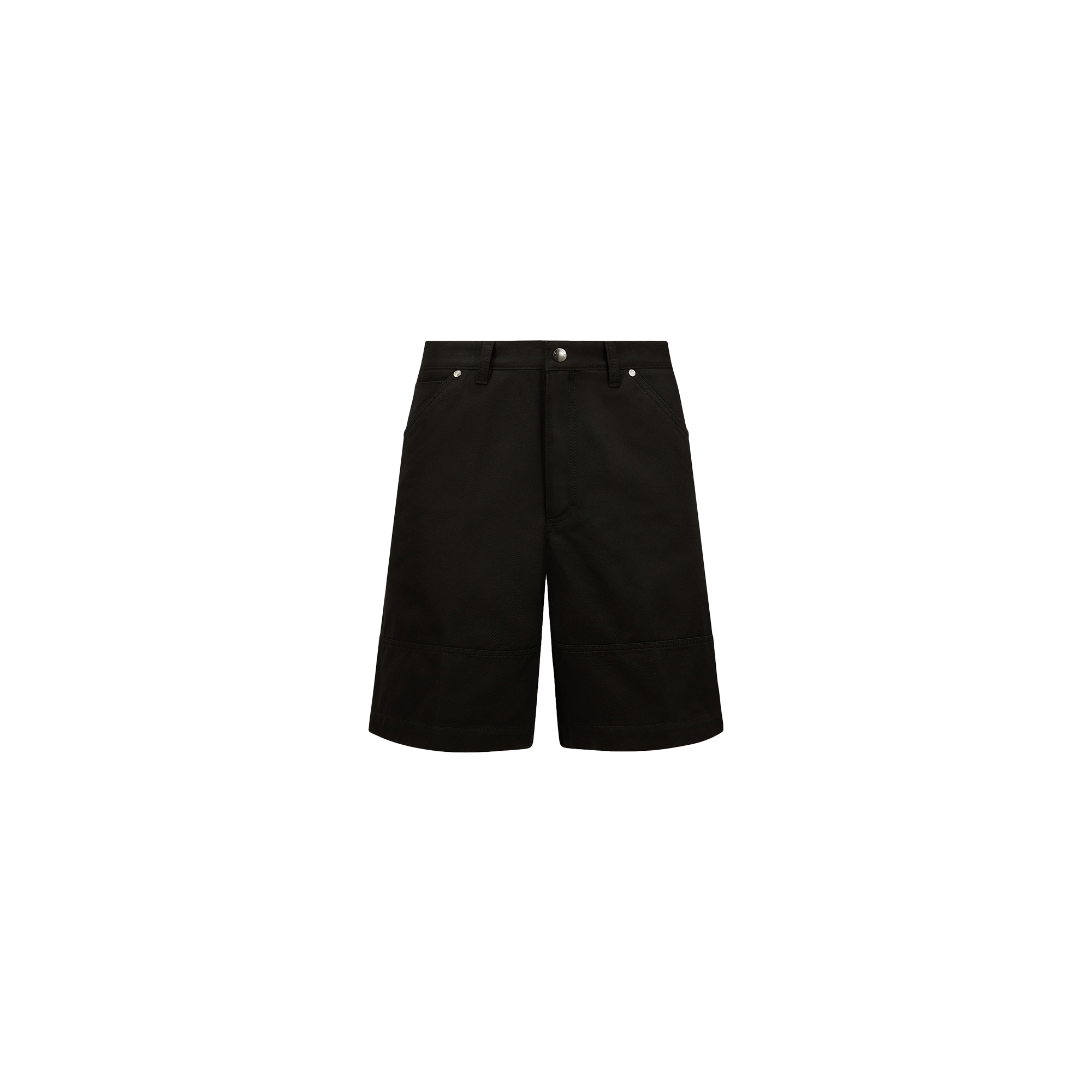 Moncler Bermuda En Coton In Black