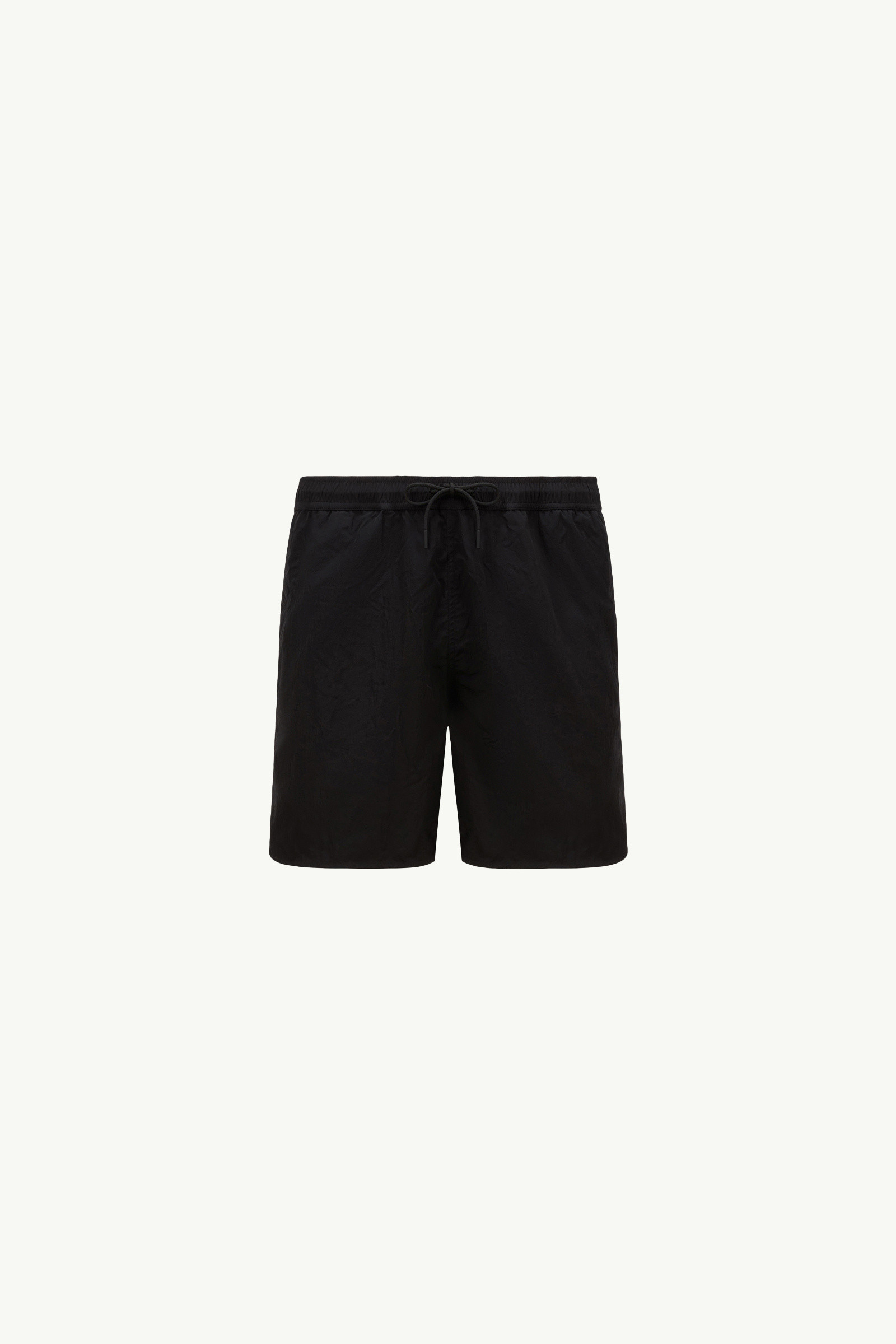 Black Crinkled Swim Shorts - Swimwear for Men | Moncler US
