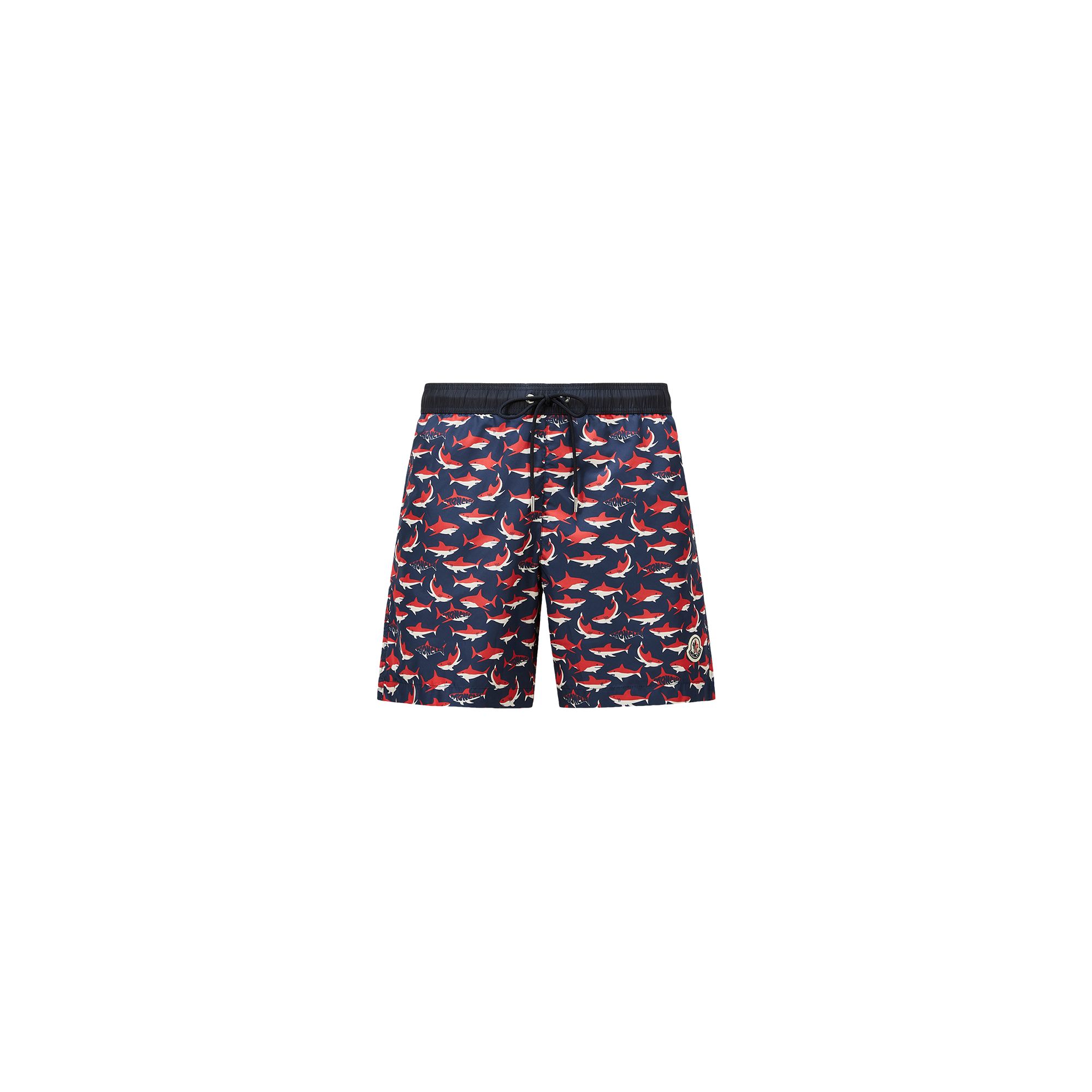 Moncler Short De Bain À Imprimé Requin In Multicolor