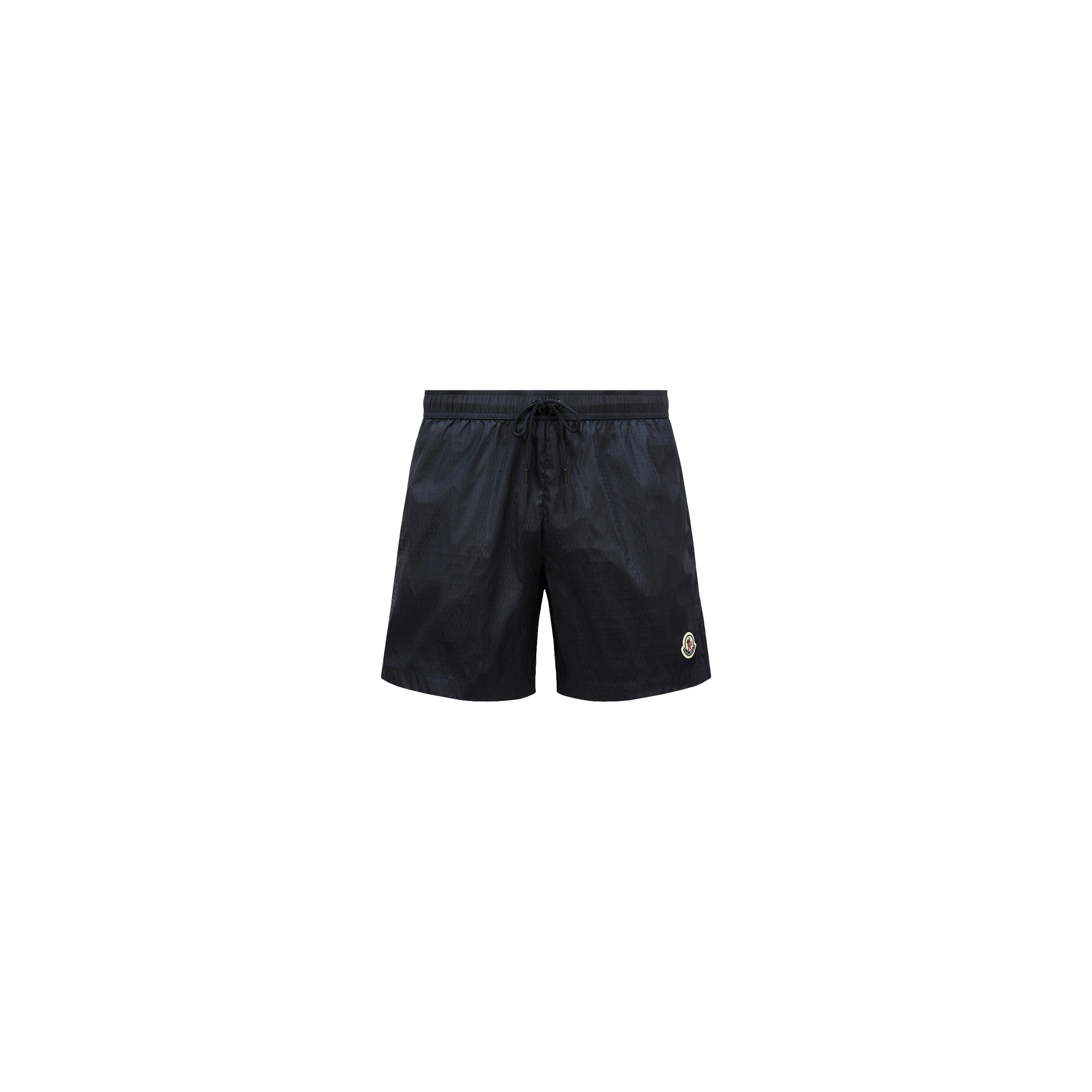Moncler Short De Bain En Jacquard Monogramme In Blue