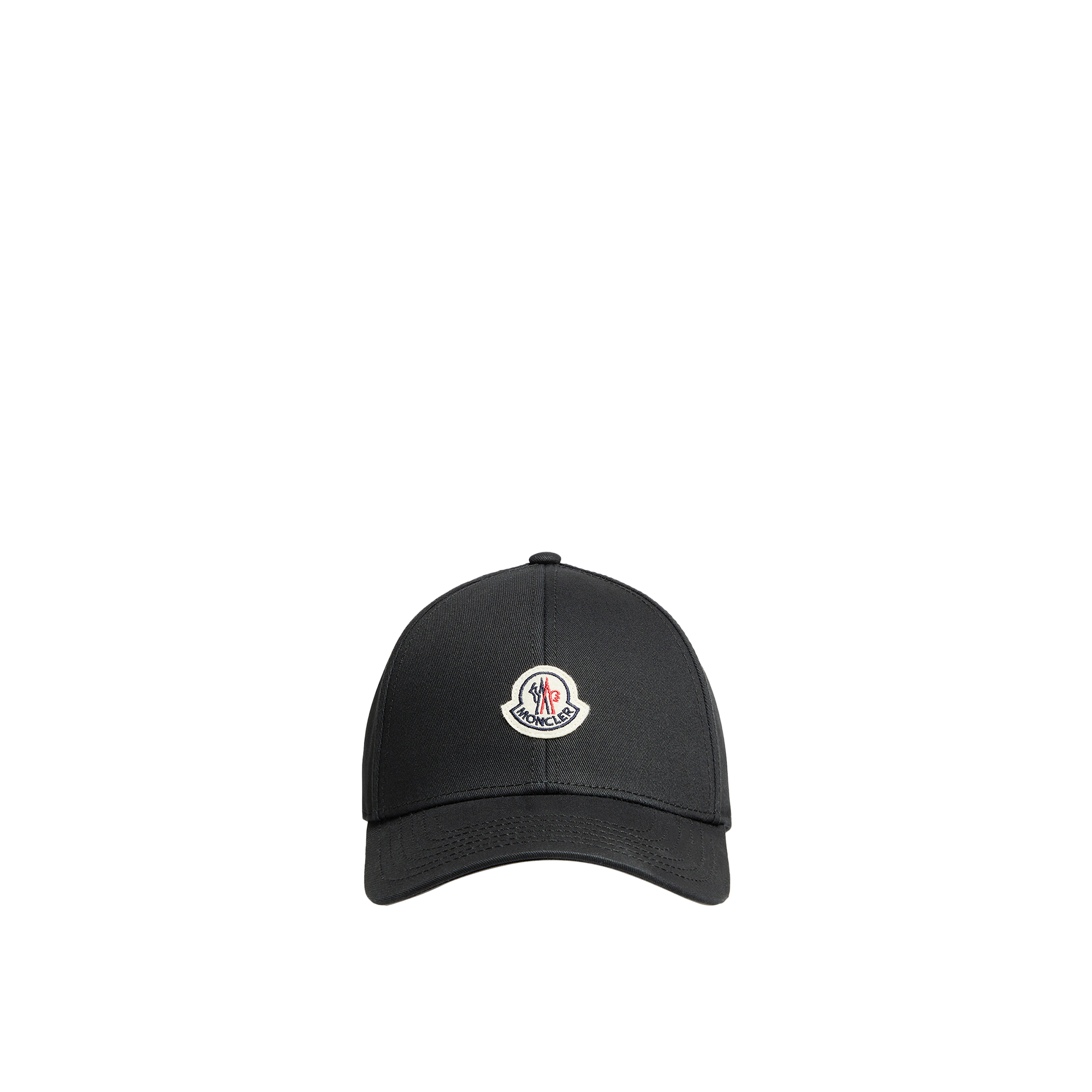 Moncler Logo Baseball Cap In Black