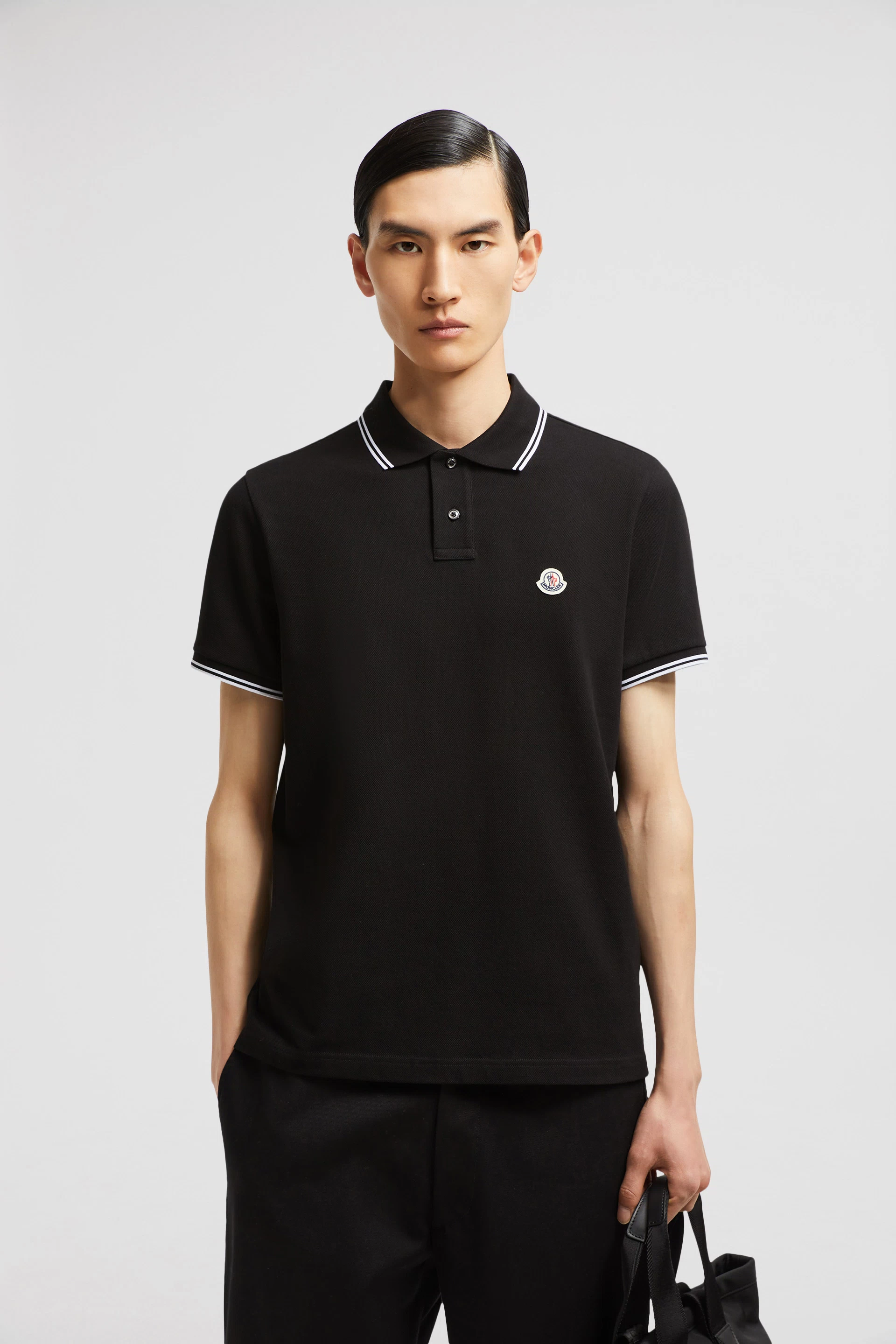 Logo Patch Cotton Polo Shirt