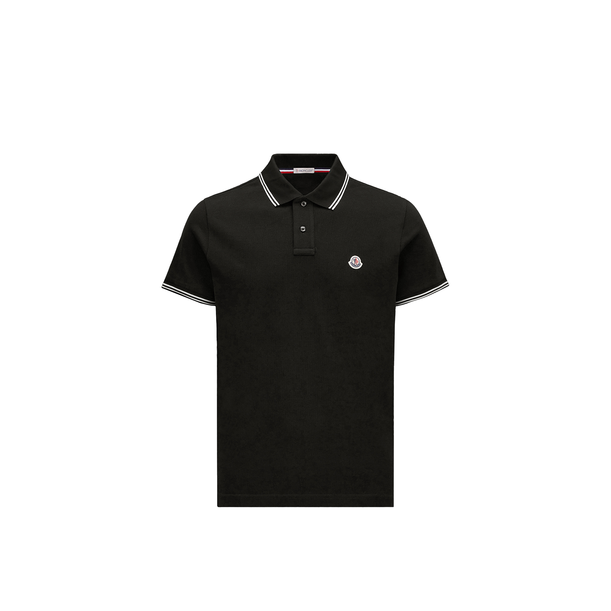 Moncler Polo Man In Black