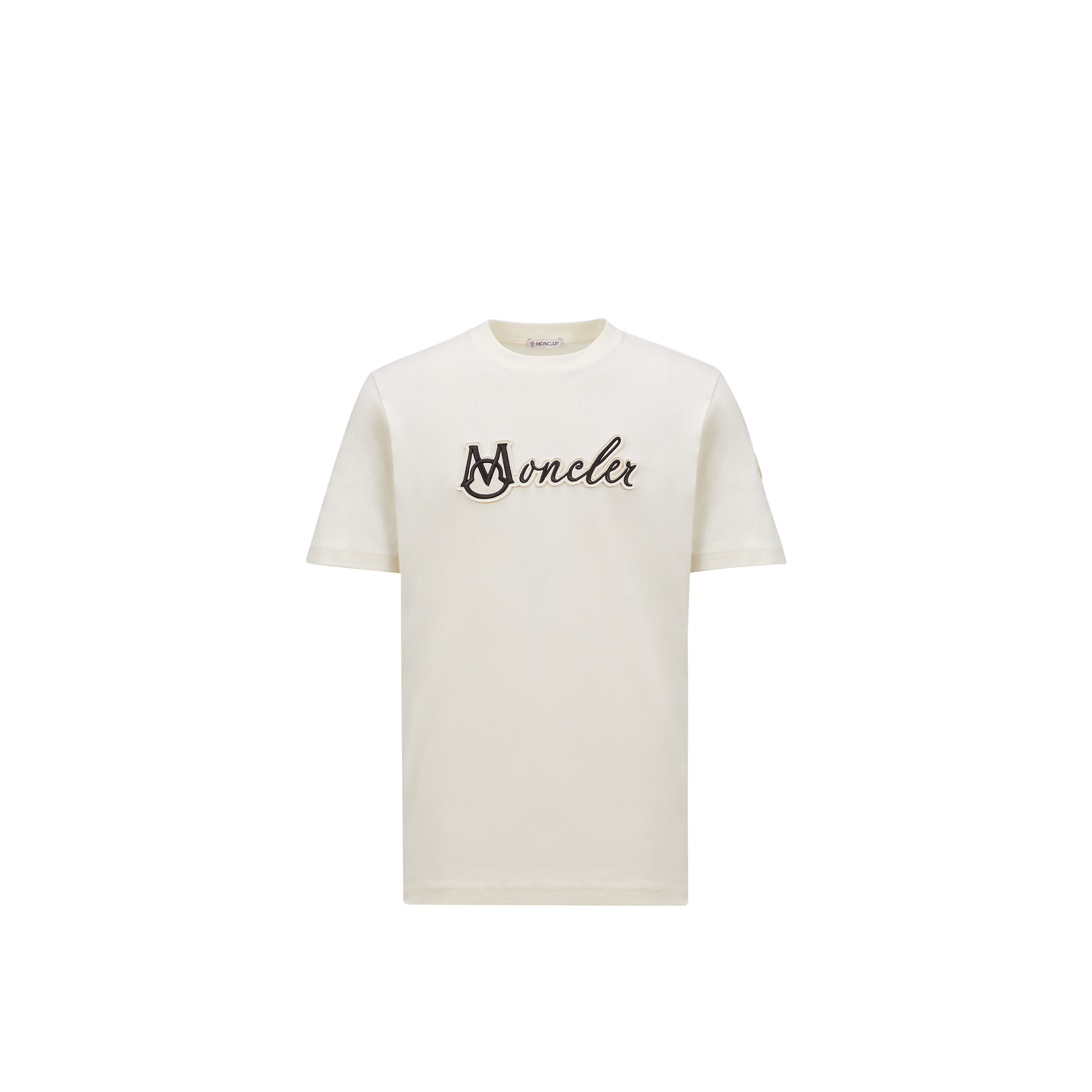 【MONCLER】EMBROIDERED VARSITY LOGO COTTON T-SHIRT Tシャツ Moncler Embroidered Varsity Logo Cotton T-shirt | REVERSIBLE