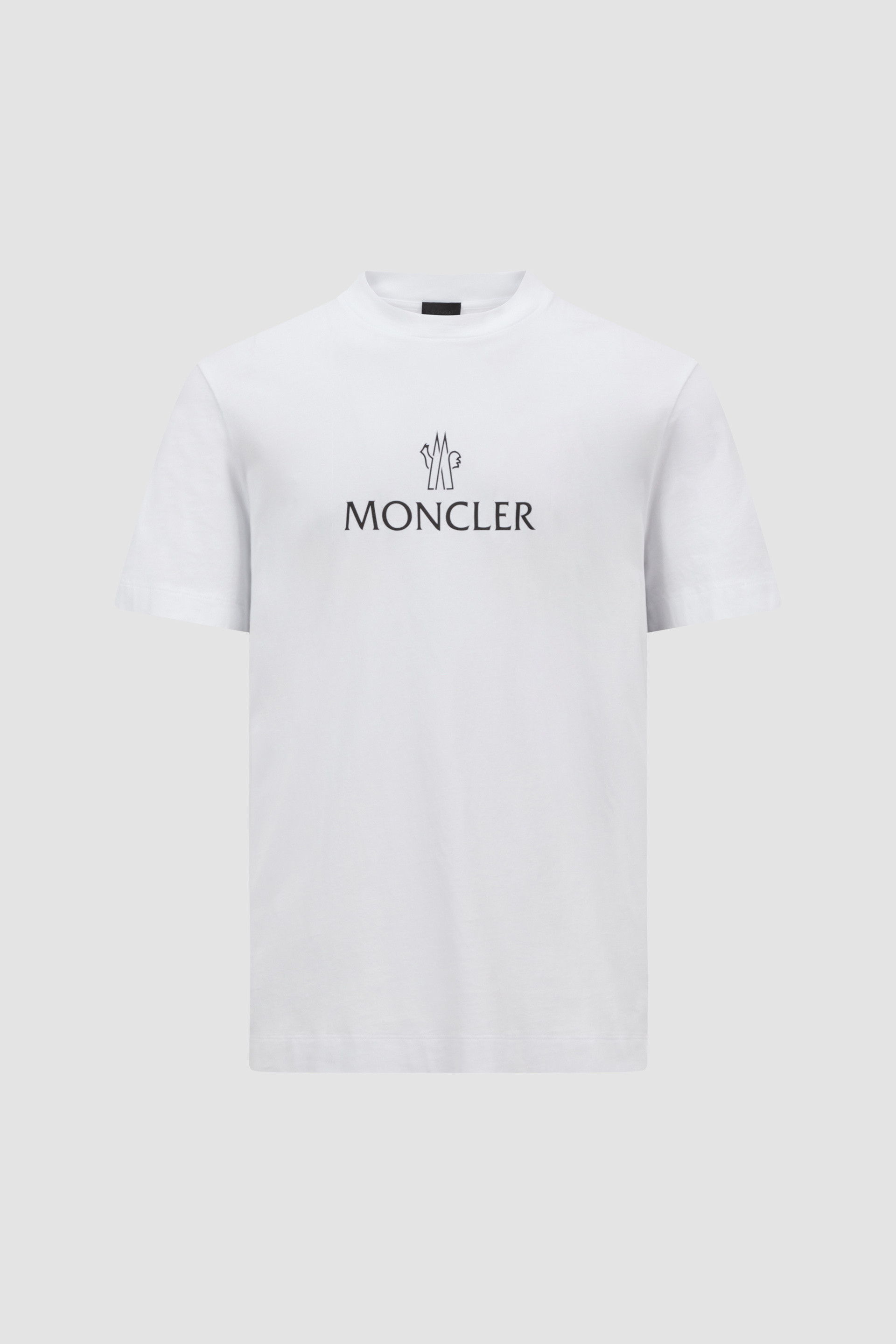 Moncler Men s Cotton Logo T Shirt in White Size XL K10918C00024