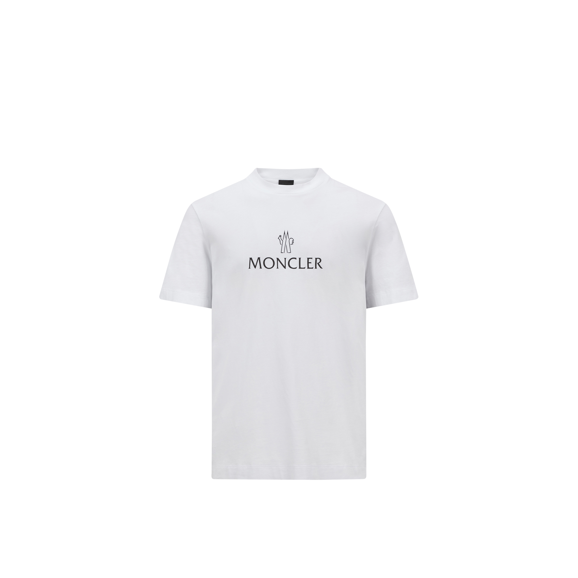 MONCLER LOGO COTTON T-SHIRT, MEN, WHITE, SIZE: XXL