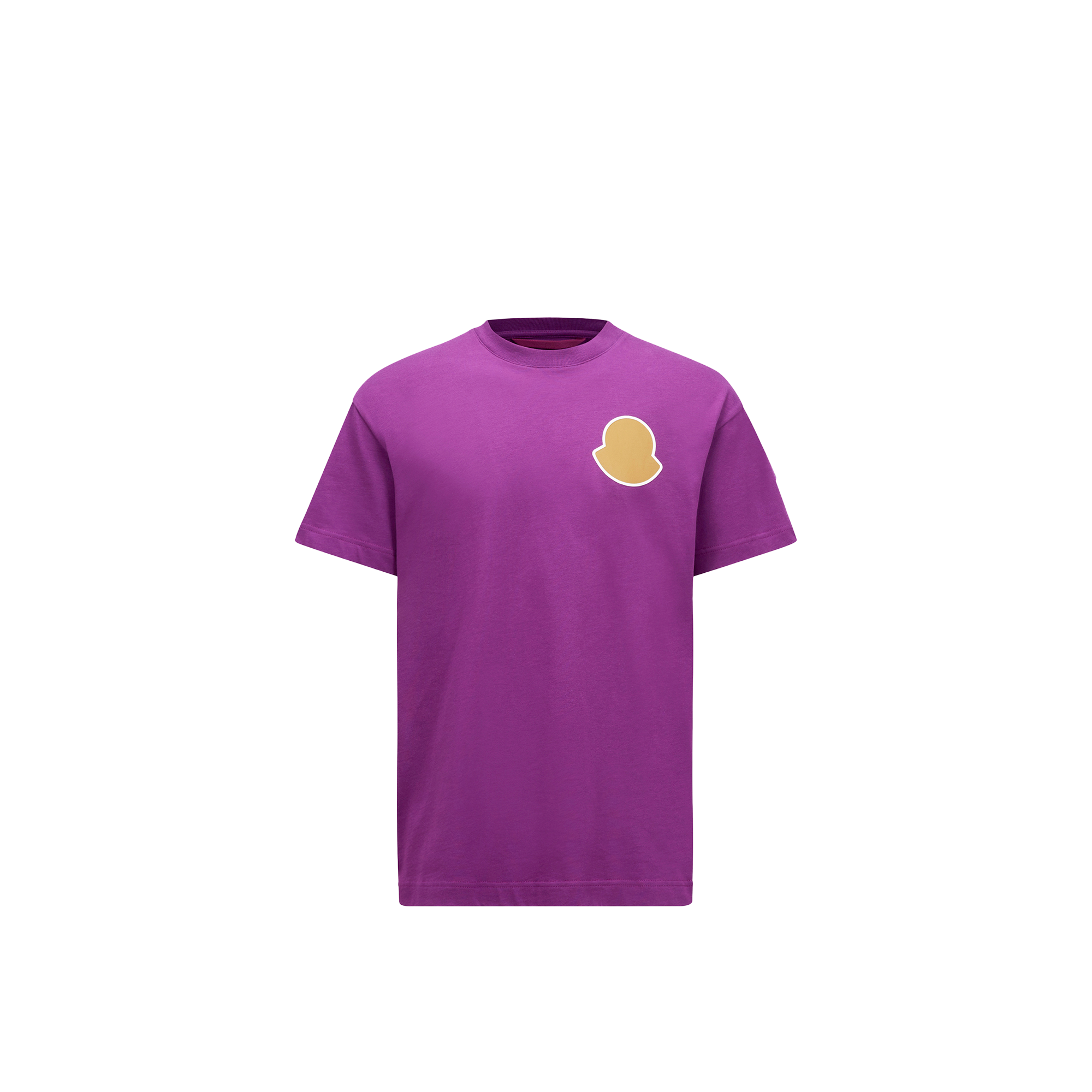 Moncler T-shirt En Coton À Logo Arrondi In Multi