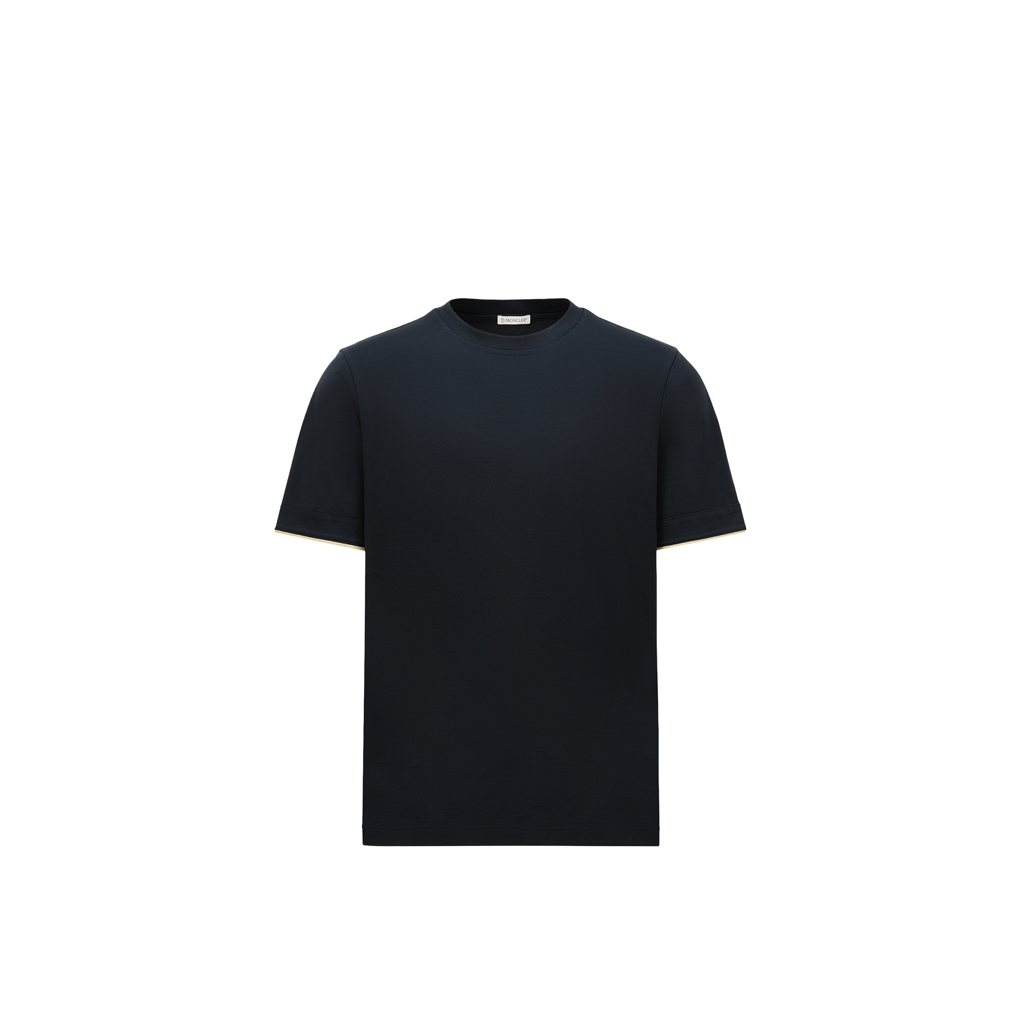 Moncler T-shirt En Coton In Blue