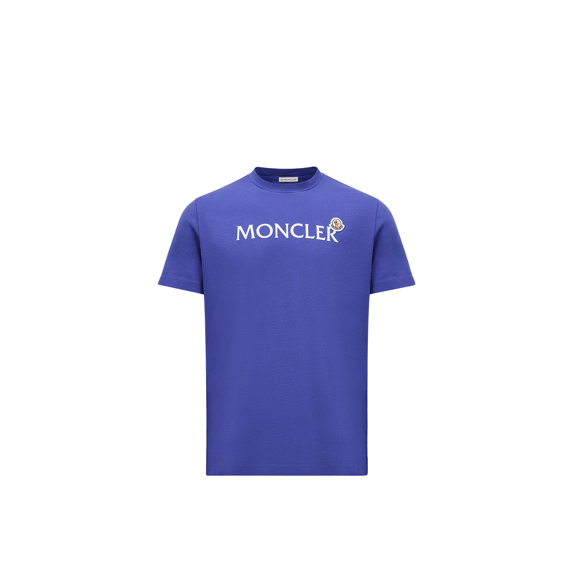 Moncler T-shirt En Coton In Blue