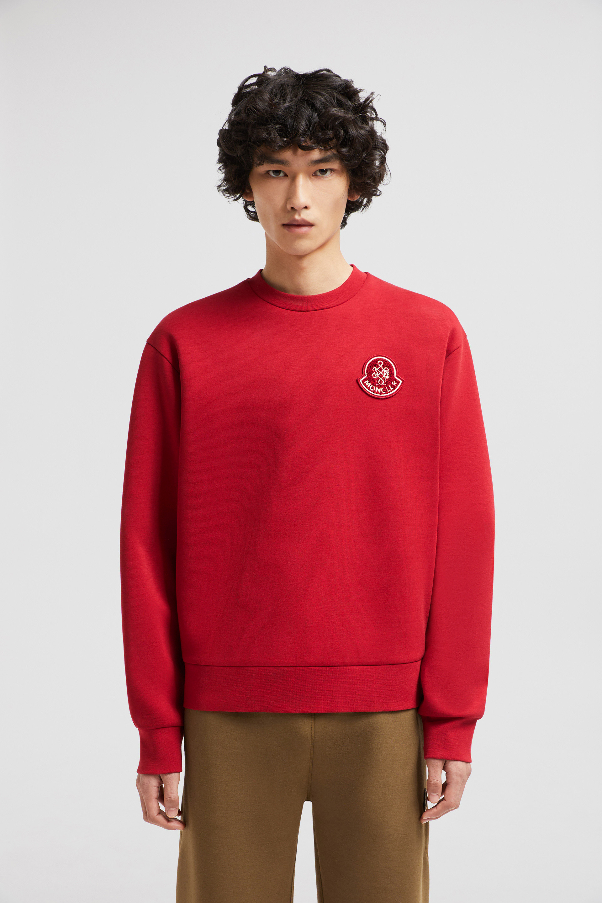 Moncler sweatshirt red sales