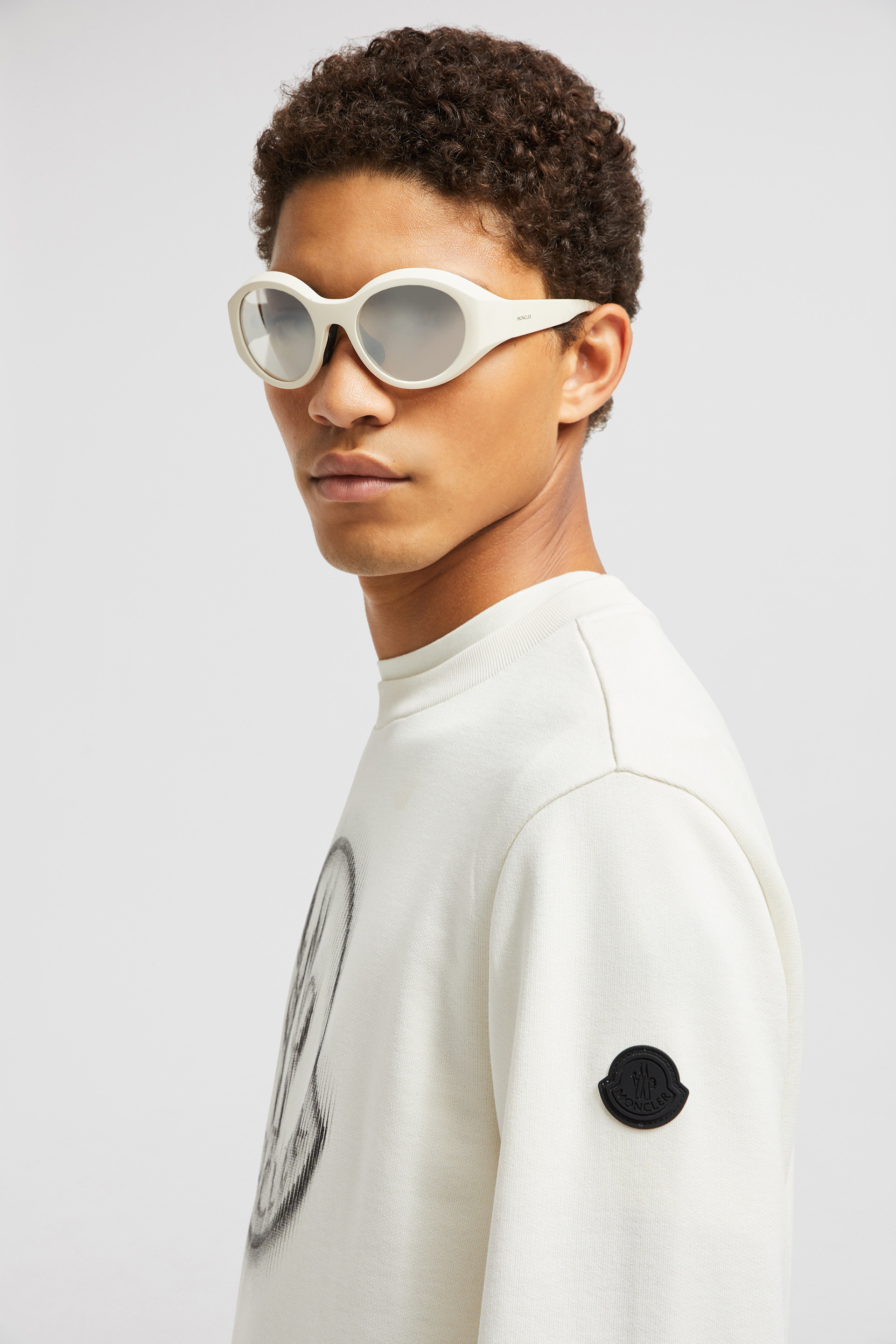 Moncler Blurred Logo Graphic Sweatshirt | Nordstrom