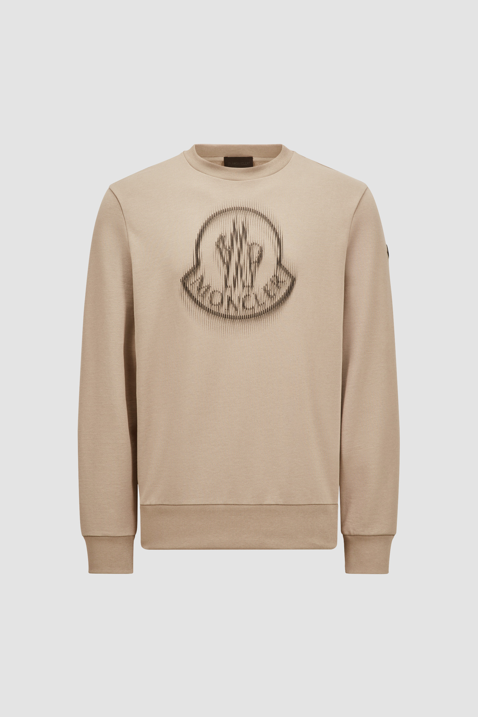Light Beige Blurred Logo Sweatshirt - Sweatshirts for Men
