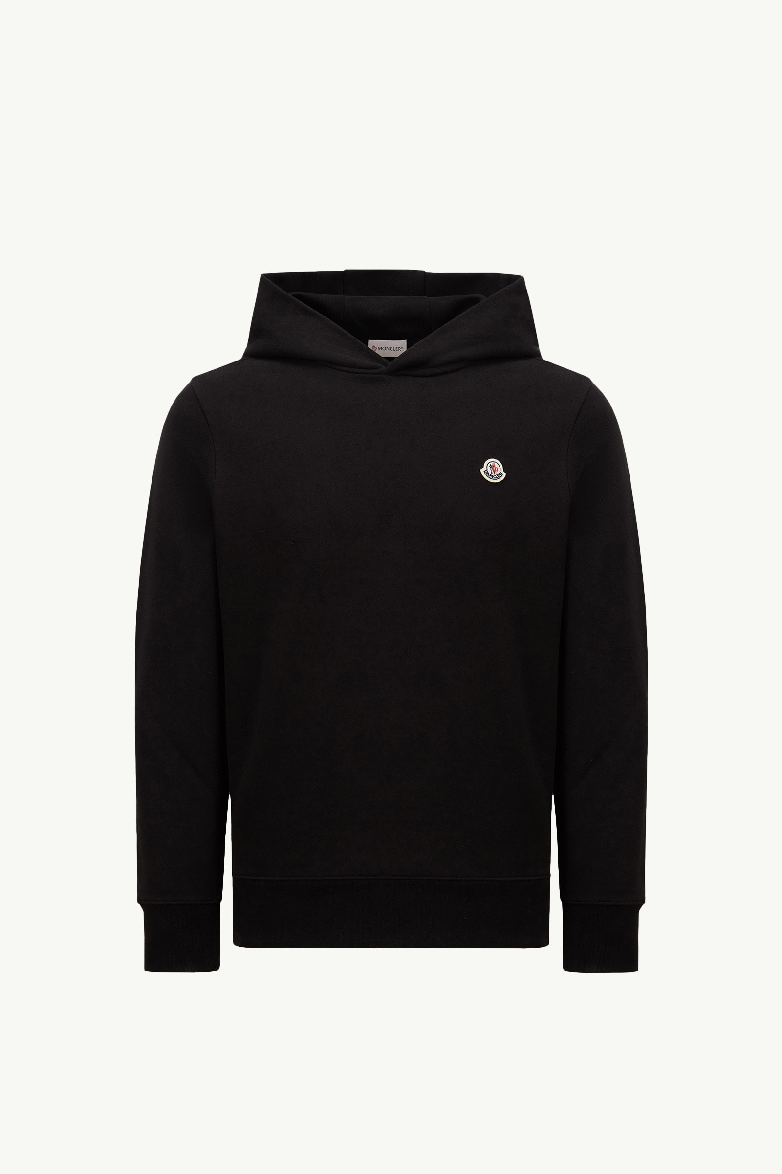 【関税/送料無料】MONCLER*Logo Printed Crewneck Sweatshirt Moncler logo-embroidered cotton-blend Sweatshirt | Black