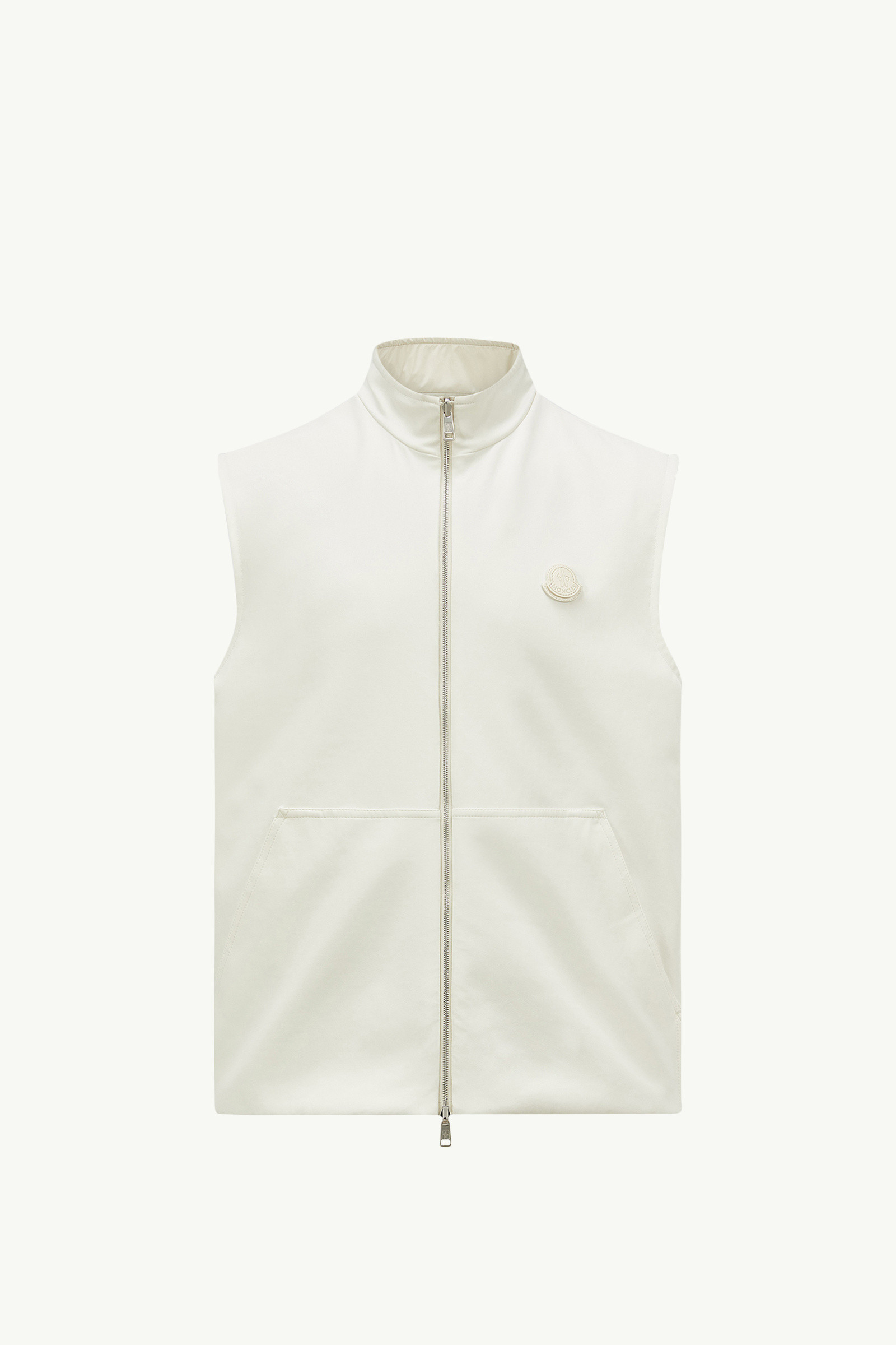 ジャケット MONCLER | Ivory white Reversible Down Gilet Achard White Ivory Lipsi Down Gilet - Vests for Men | Moncler AU