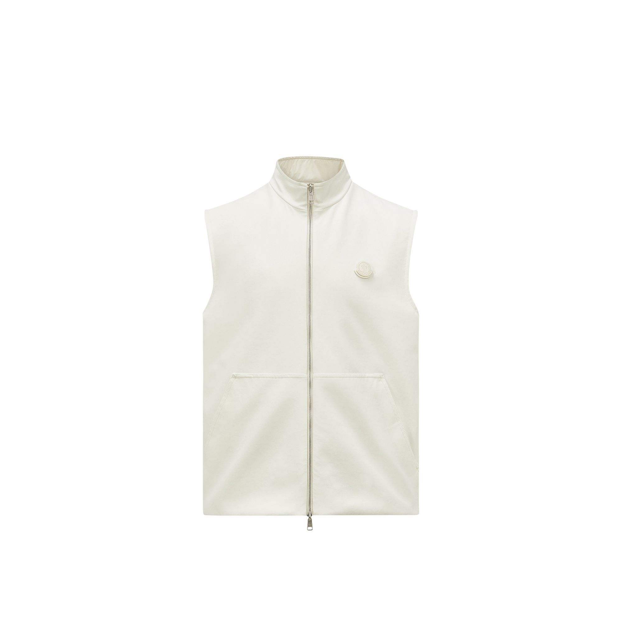Moncler Gilet En Coton Matelassé Réversible In Neutral