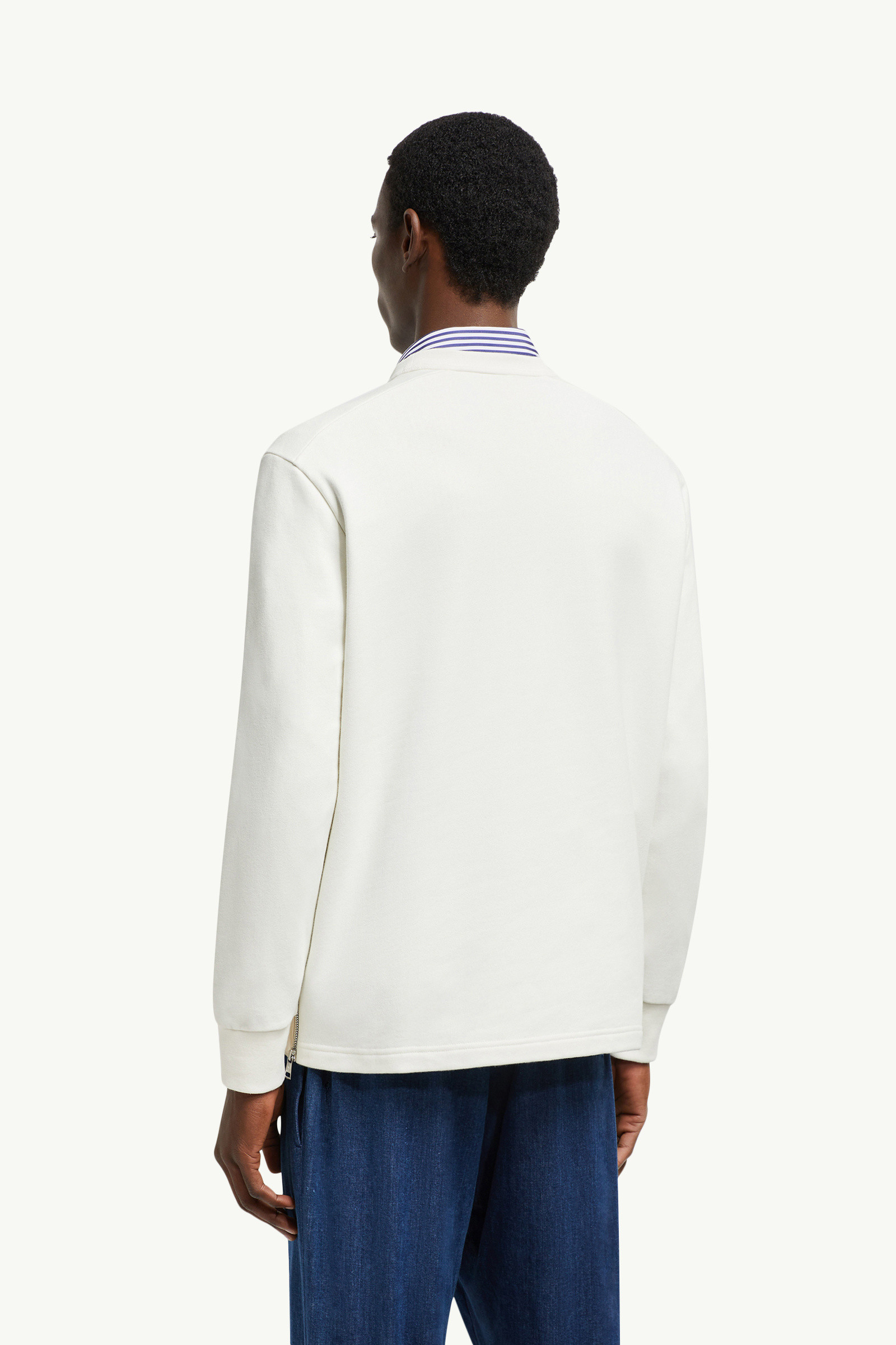 White Cotton Sweatshirt with Pocket - Sweatshirts for Men White Cotton Sweatshirt with Pocket - Sweatshirts for Men