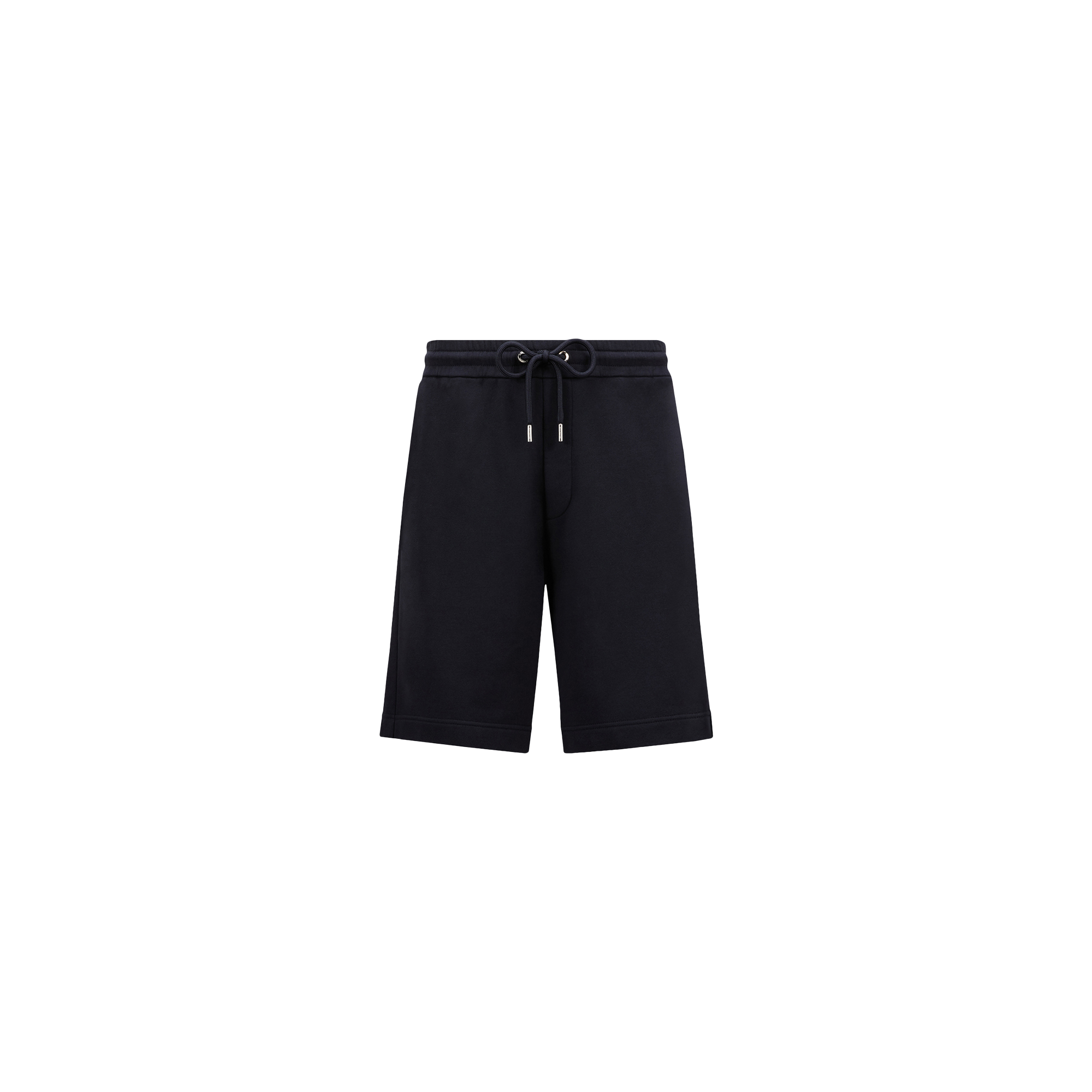 Moncler Short En Coton Et Denim In Blue