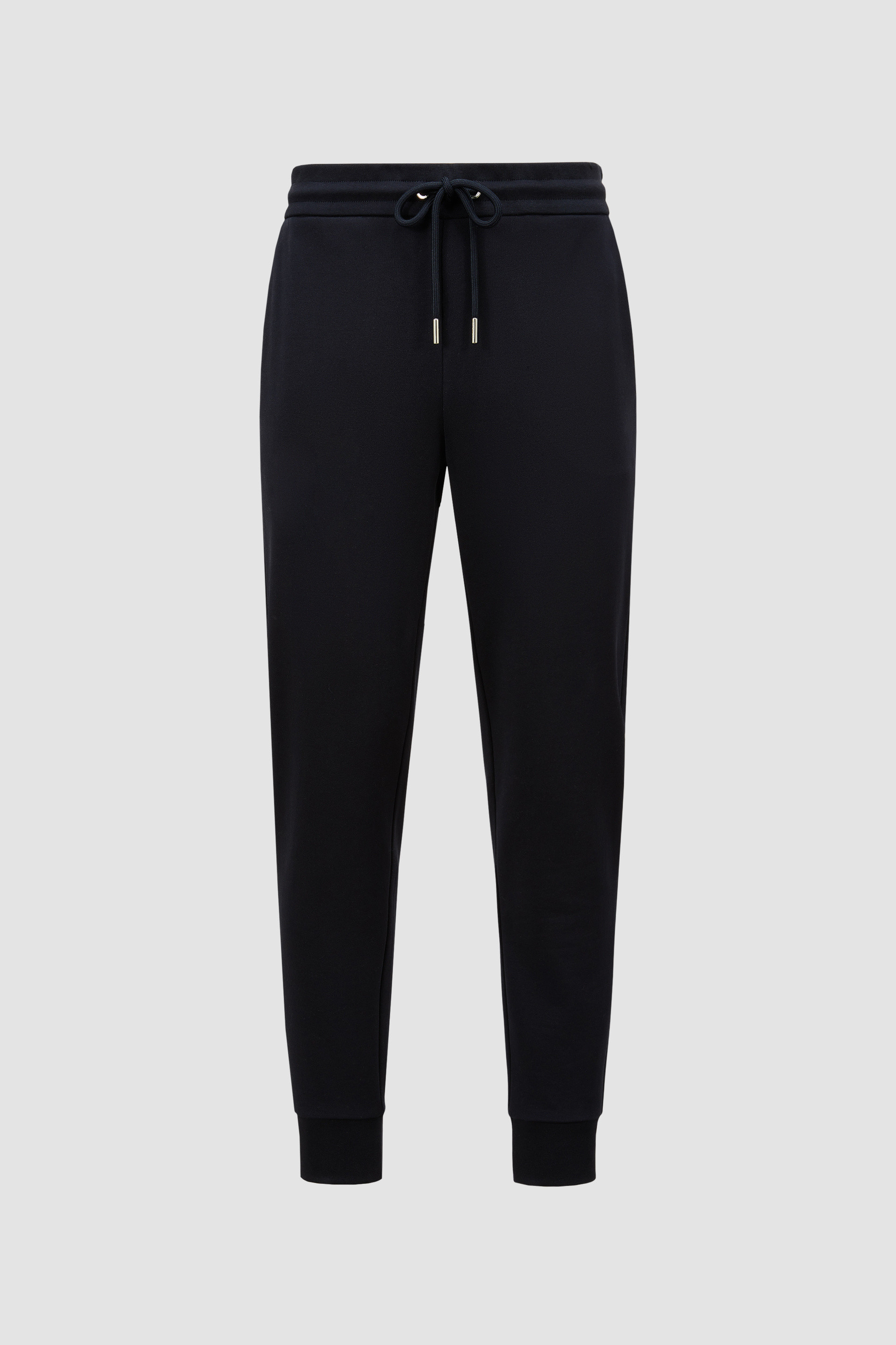 Night Blue Tricolour-Trimmed Cotton Trackpants - Trousers & Shorts for Men  | Moncler CH