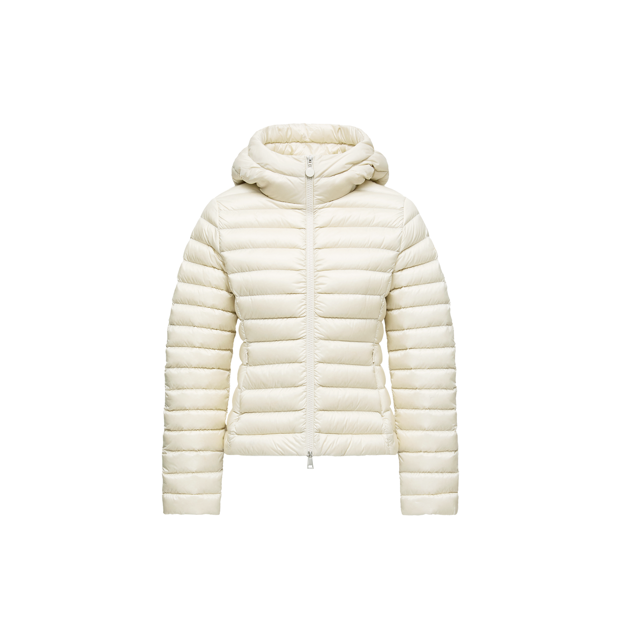 Moncler Ivory Ige Short Hooded Down Jacket In White